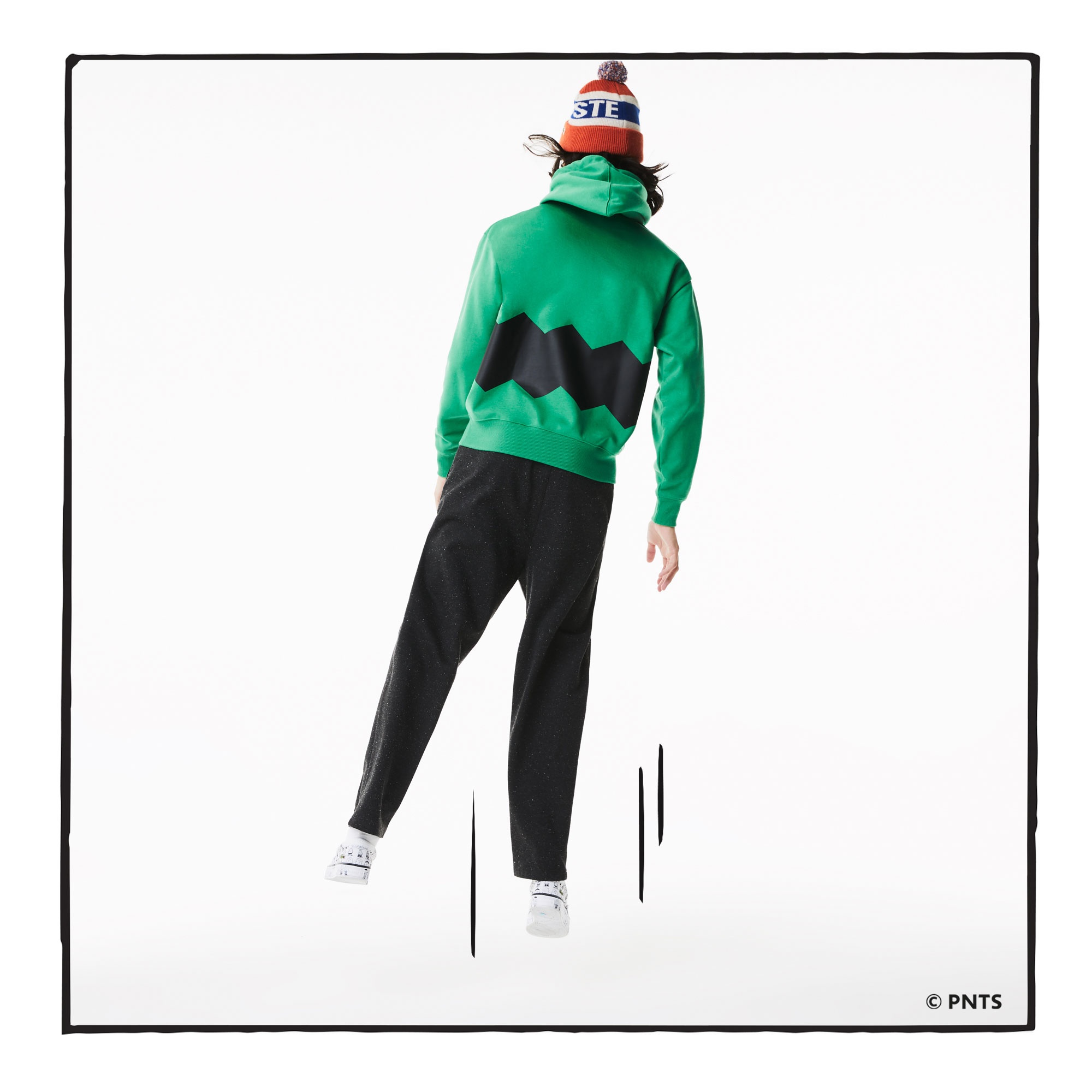 Lacoste L!VE x Peanuts Loose Fit Unisex Yeşil Sweatshirt