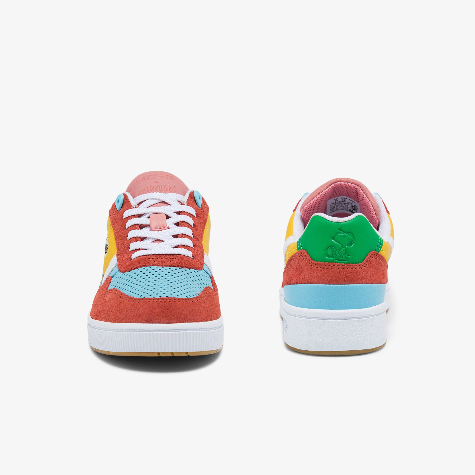Lacoste X Peanuts Çocuk T-Clip Renkli Deri Sneaker