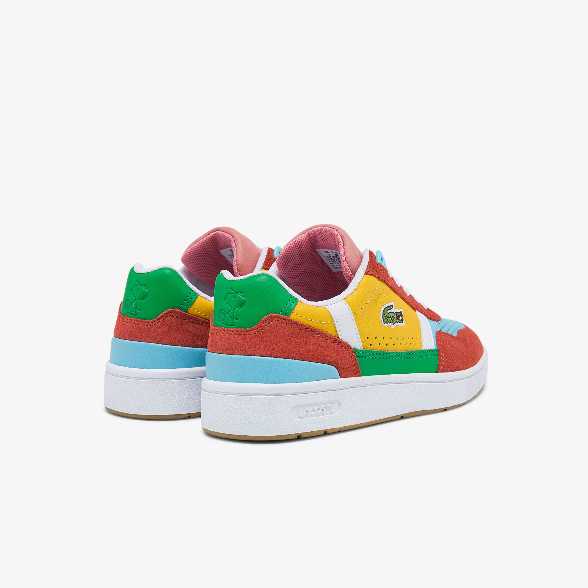 Lacoste X Peanuts Çocuk T-Clip Renkli Deri Sneaker