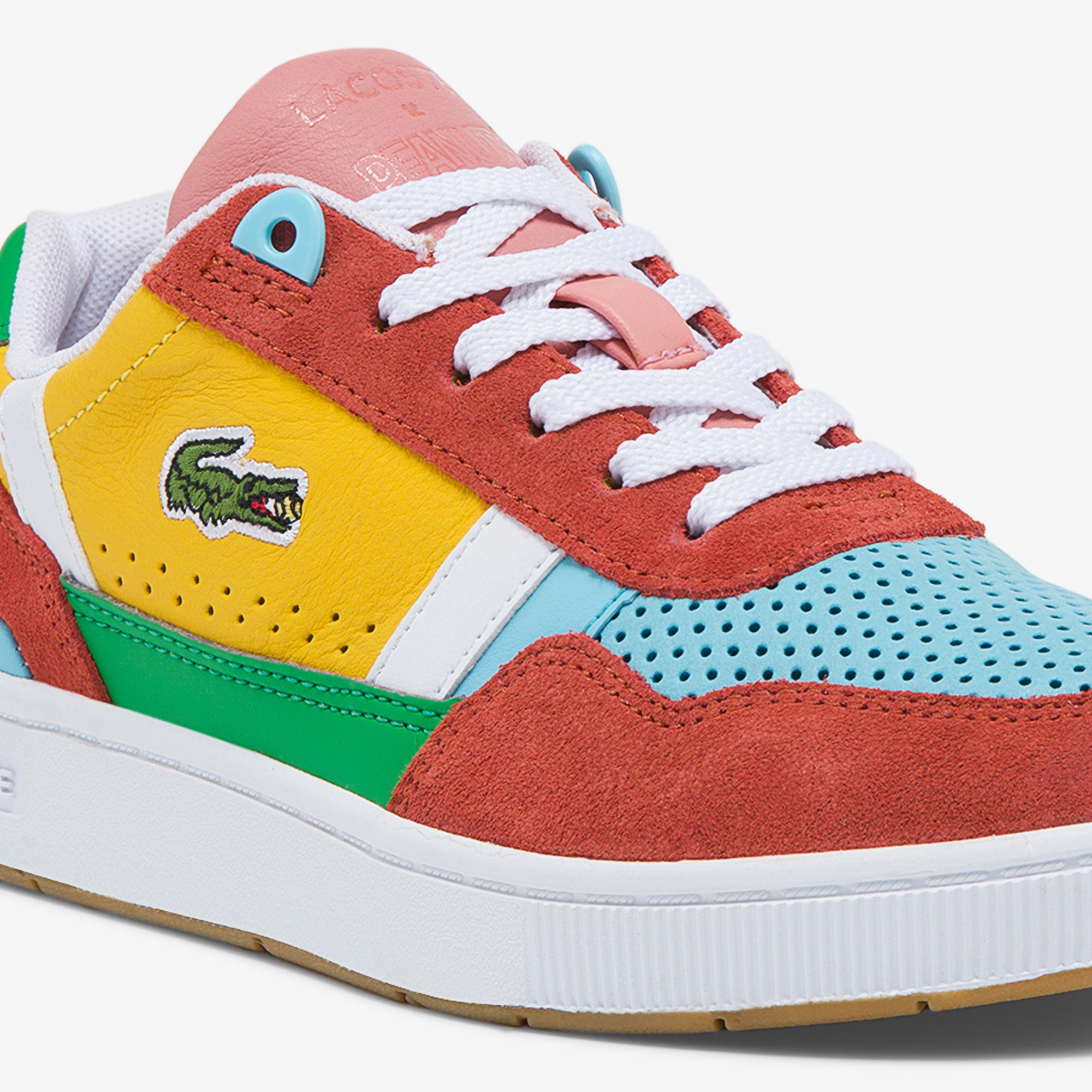 Lacoste X Peanuts Çocuk T-Clip Renkli Deri Sneaker