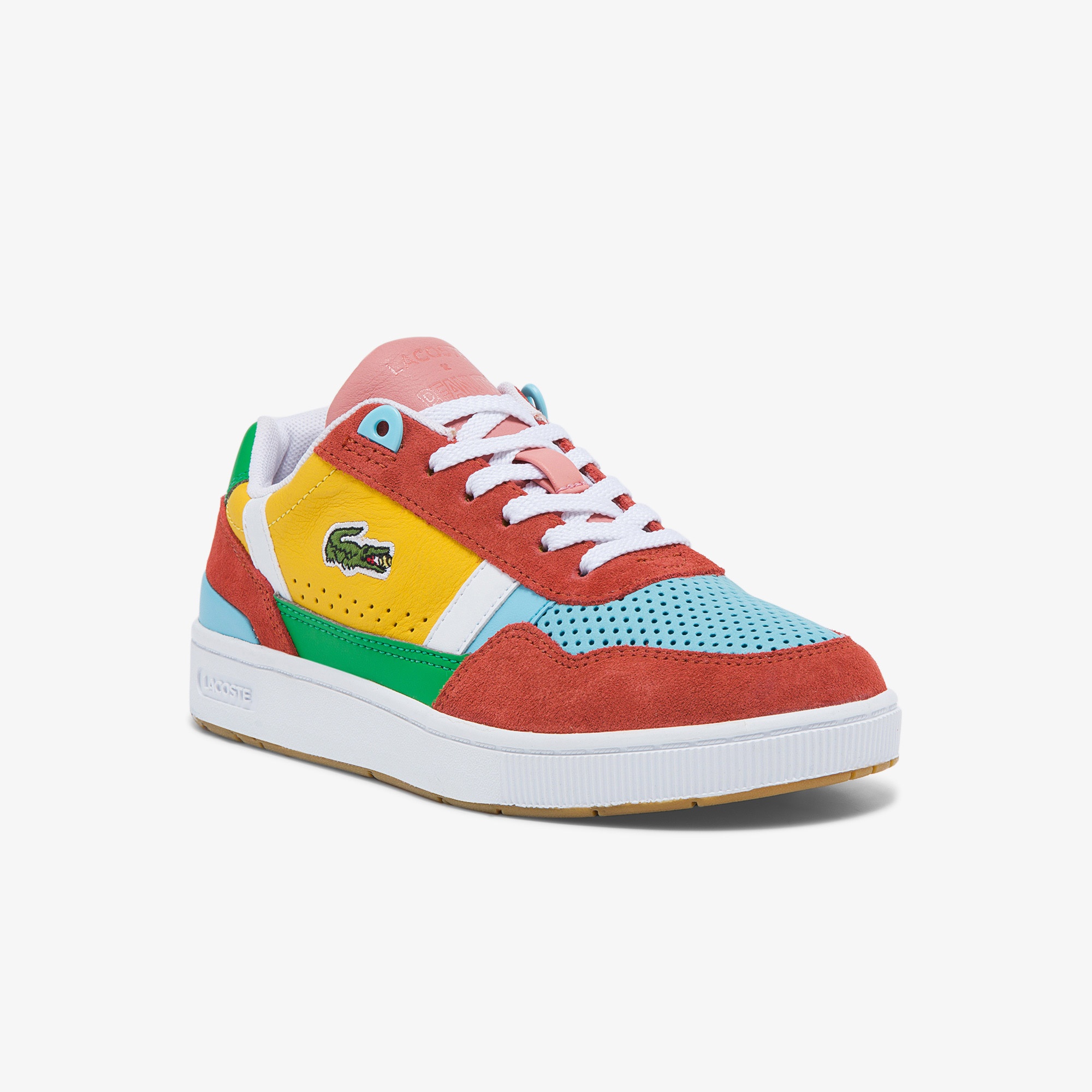 Lacoste X Peanuts Çocuk T-Clip Renkli Deri Sneaker