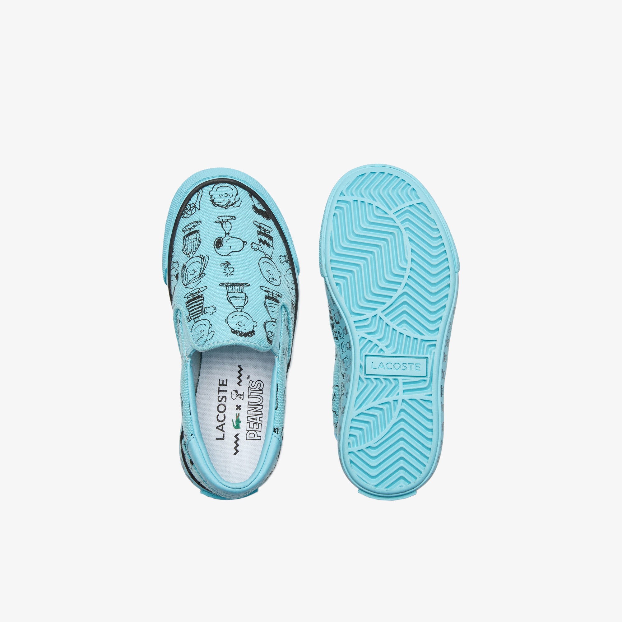 Lacoste x Peanuts Çocuk Mavi Sneaker