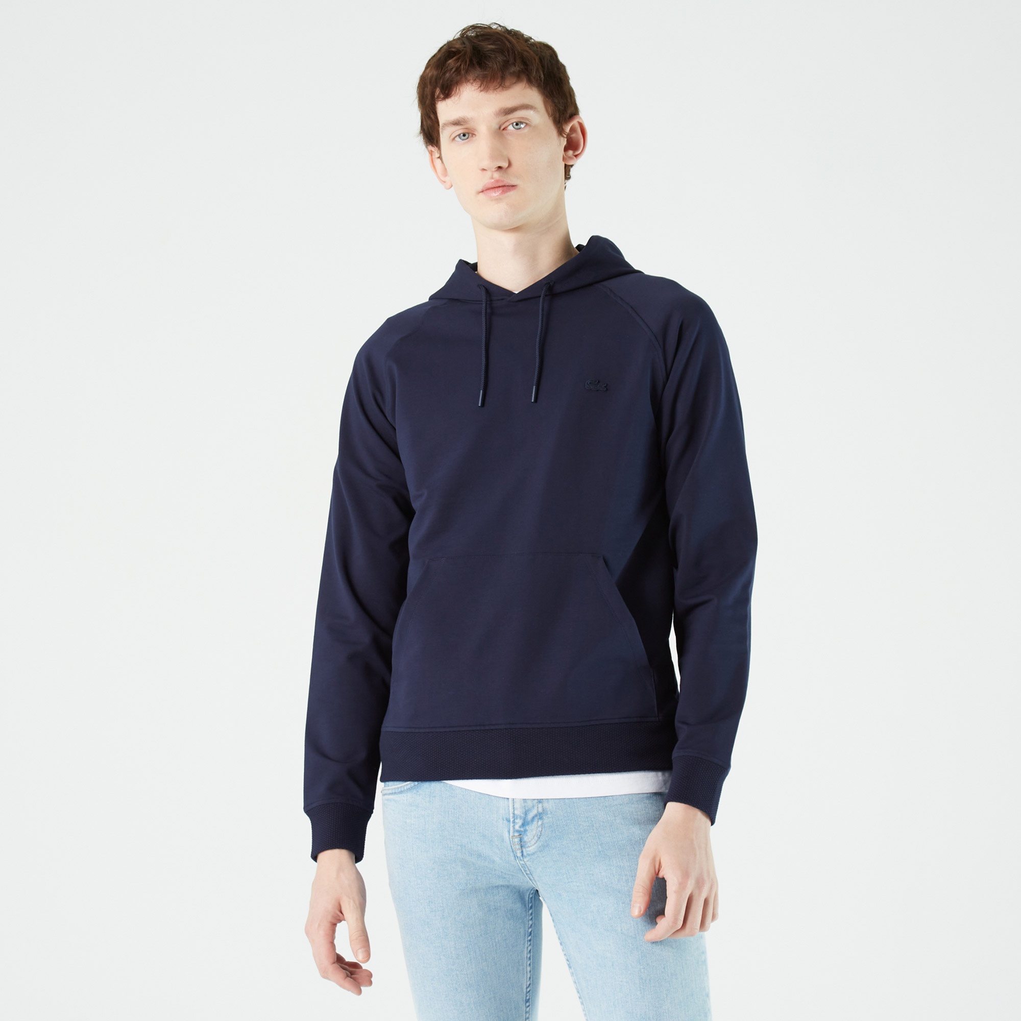 Lacoste Erkek Regular Fit Kapüşonlu Lacivert Sweatshirt