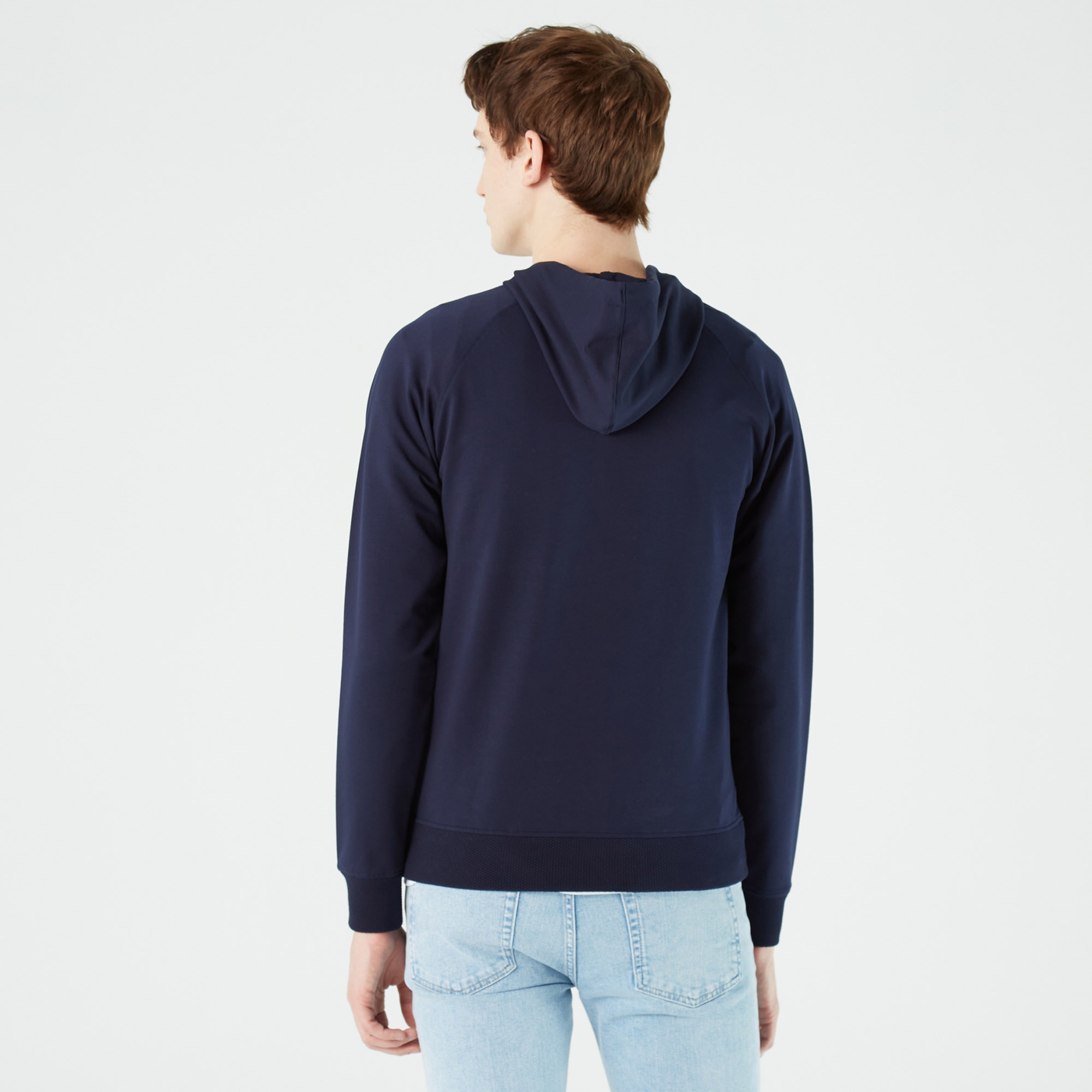 Lacoste Erkek Regular Fit Kapüşonlu Lacivert Sweatshirt