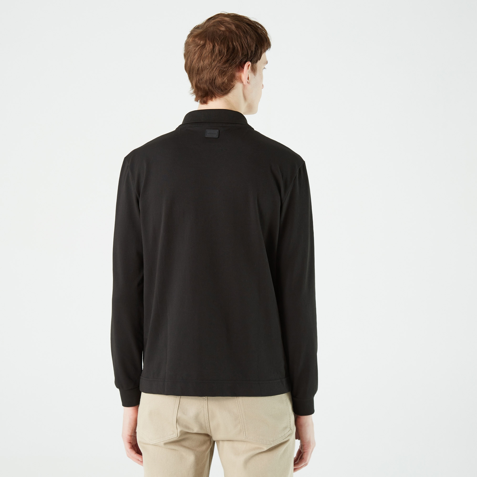 Lacoste Erkek Regular Fit Uzun Kollu Siyah Polo