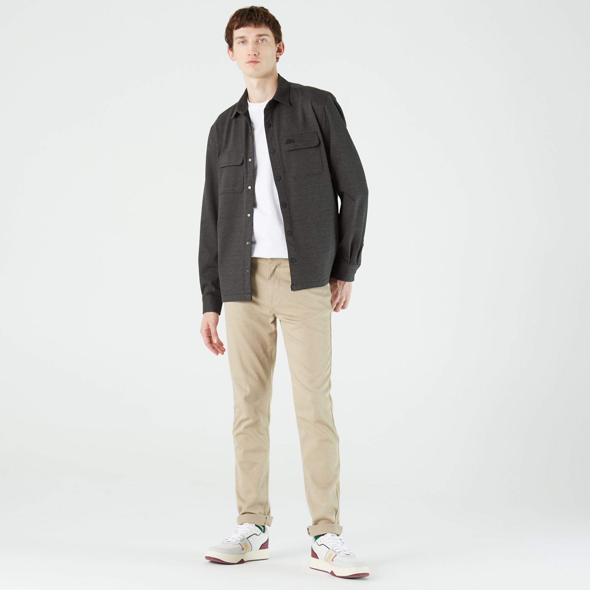 Lacoste Erkek Relaxed Fit Siyah Gömlek