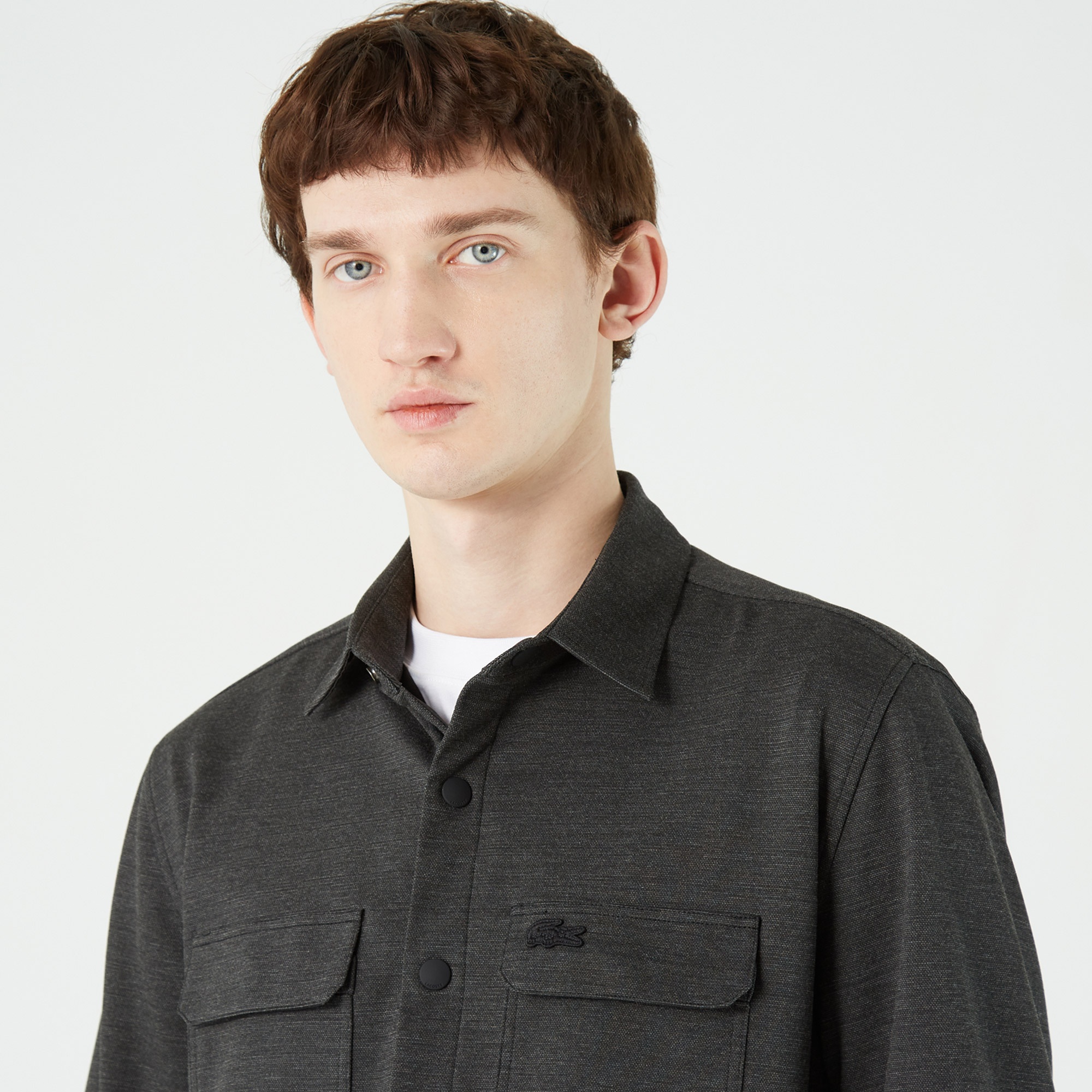 Lacoste Erkek Relaxed Fit Siyah Gömlek