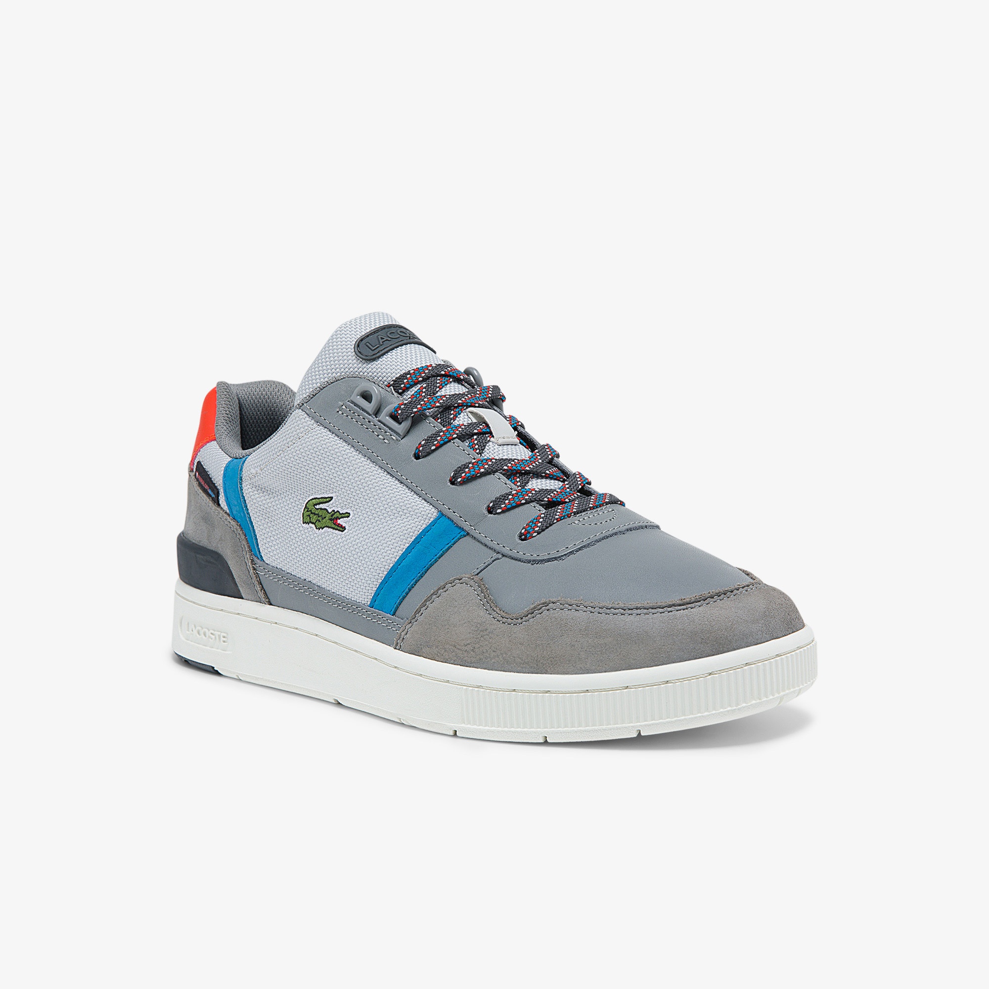 Lacoste T-Clip 0321 1 Sma Erkek Deri Gri Sneaker