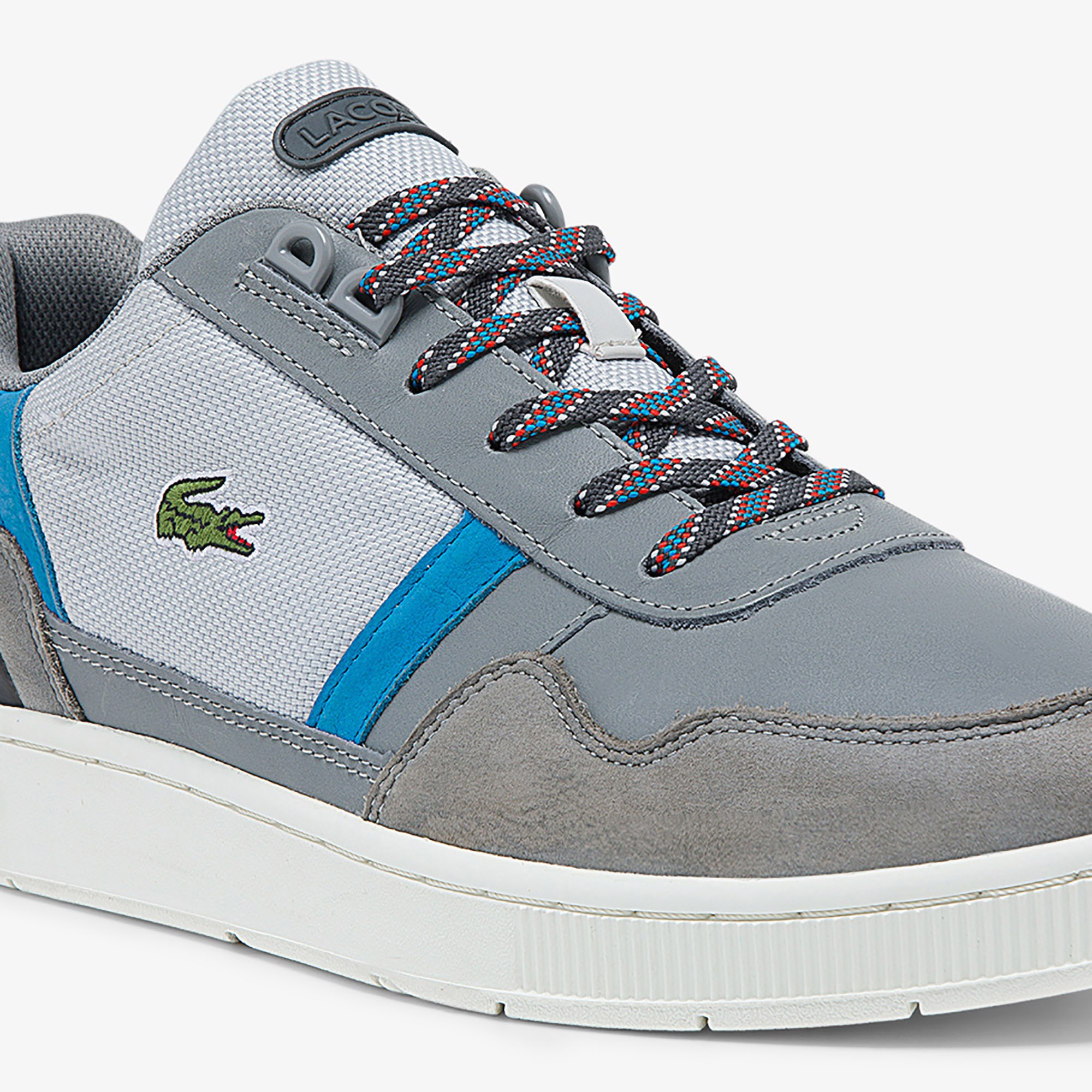 Lacoste T-Clip 0321 1 Sma Erkek Deri Gri Sneaker