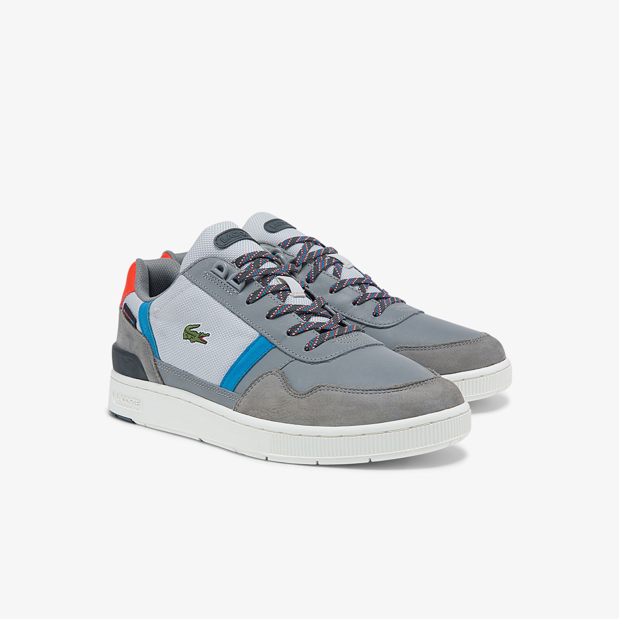 Lacoste T-Clip 0321 1 Sma Erkek Deri Gri Sneaker
