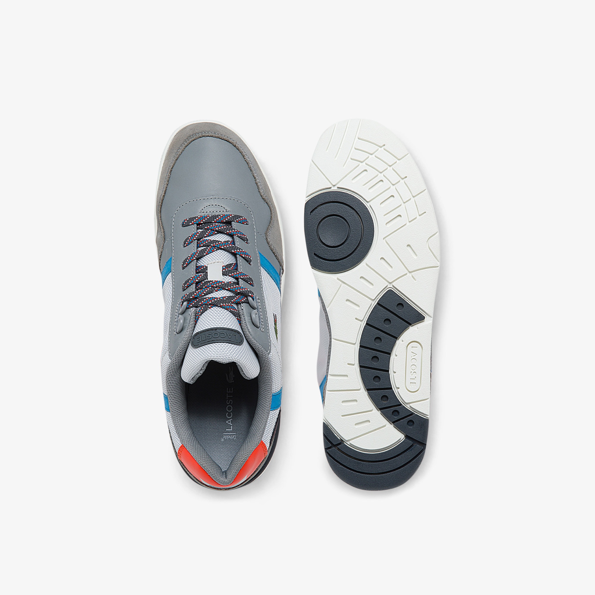 Lacoste T-Clip 0321 1 Sma Erkek Deri Gri Sneaker