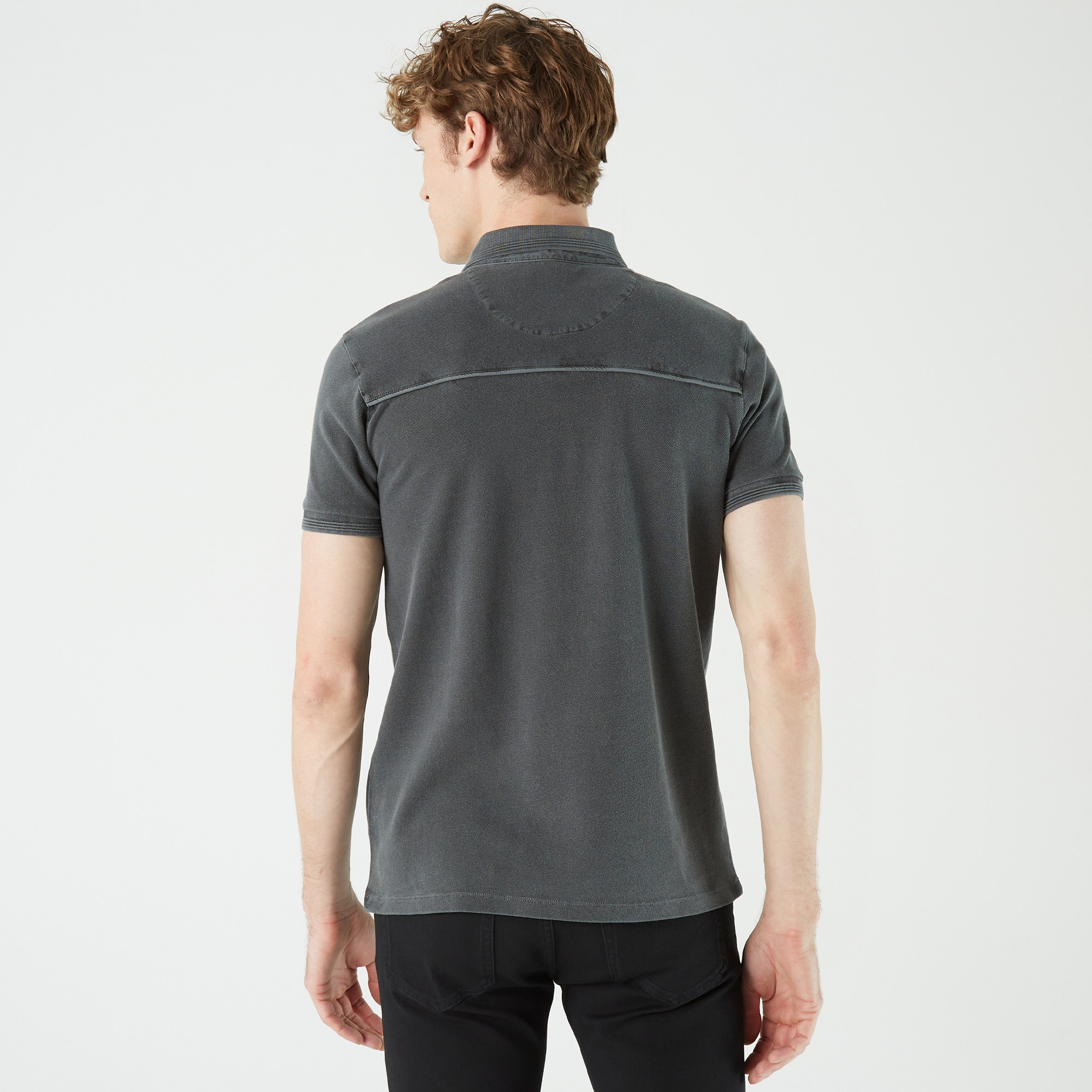 Lacoste Erkek Regular Fit Gri Polo