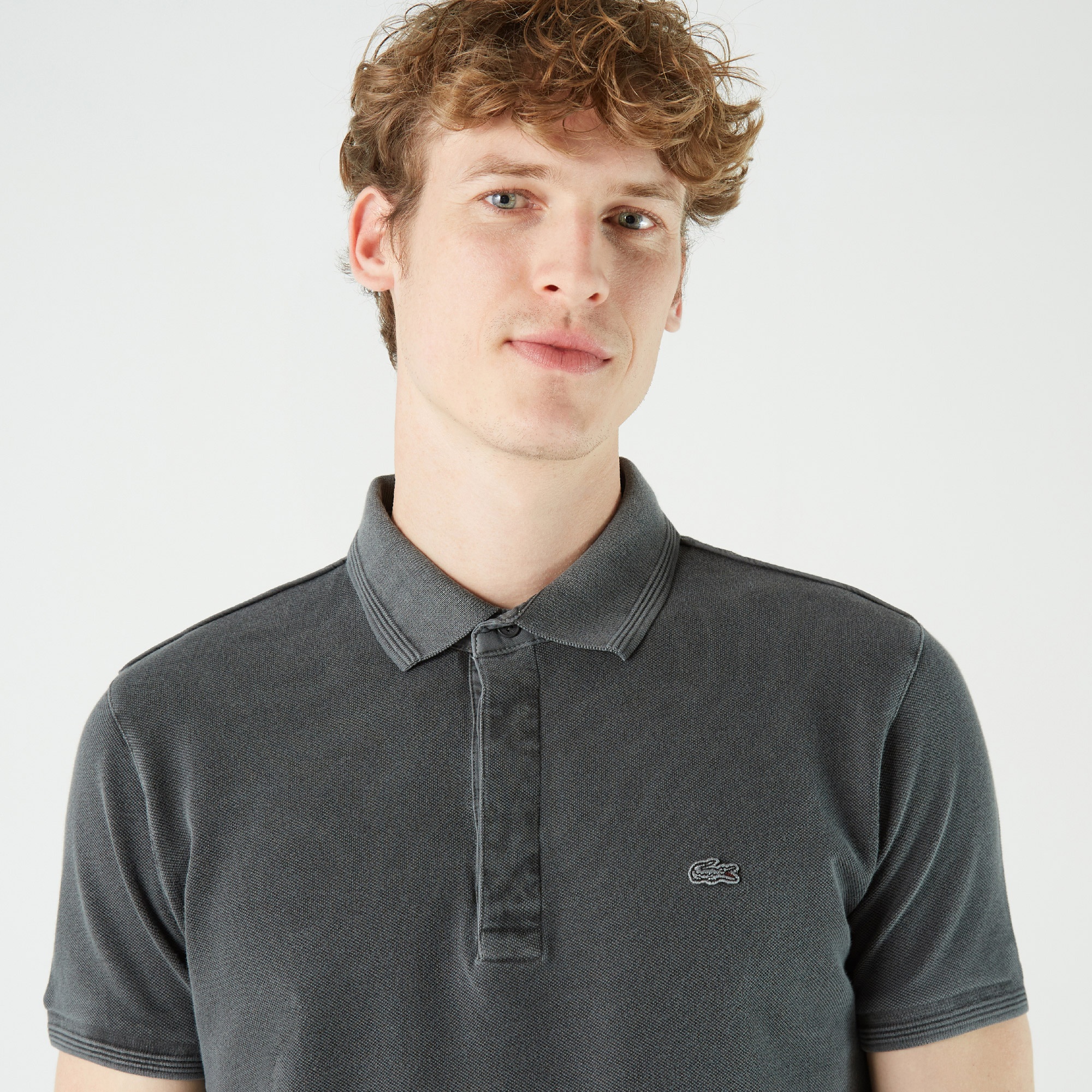 Lacoste Erkek Regular Fit Gri Polo