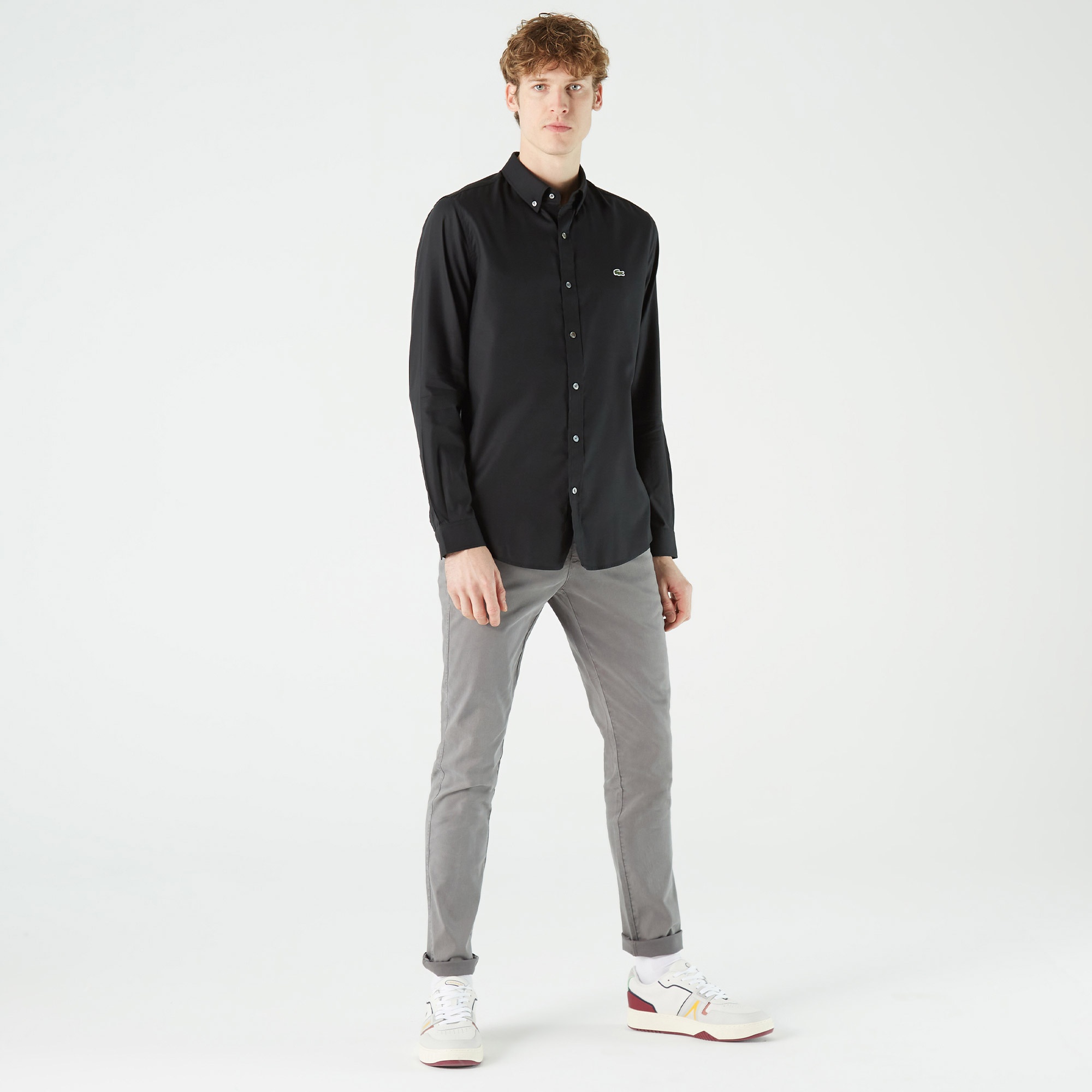 Lacoste Erkek Slim Fit Siyah Gömlek