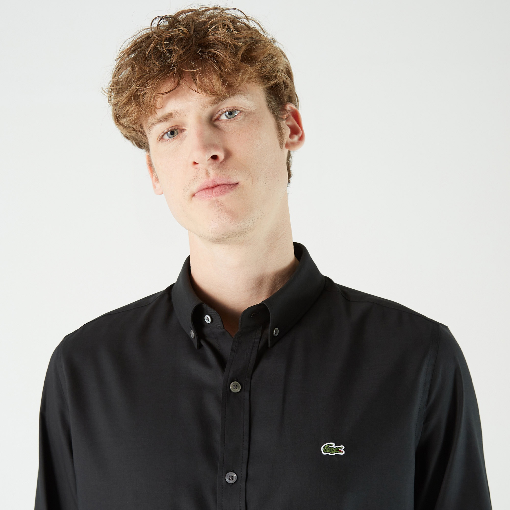 Lacoste Erkek Slim Fit Siyah Gömlek
