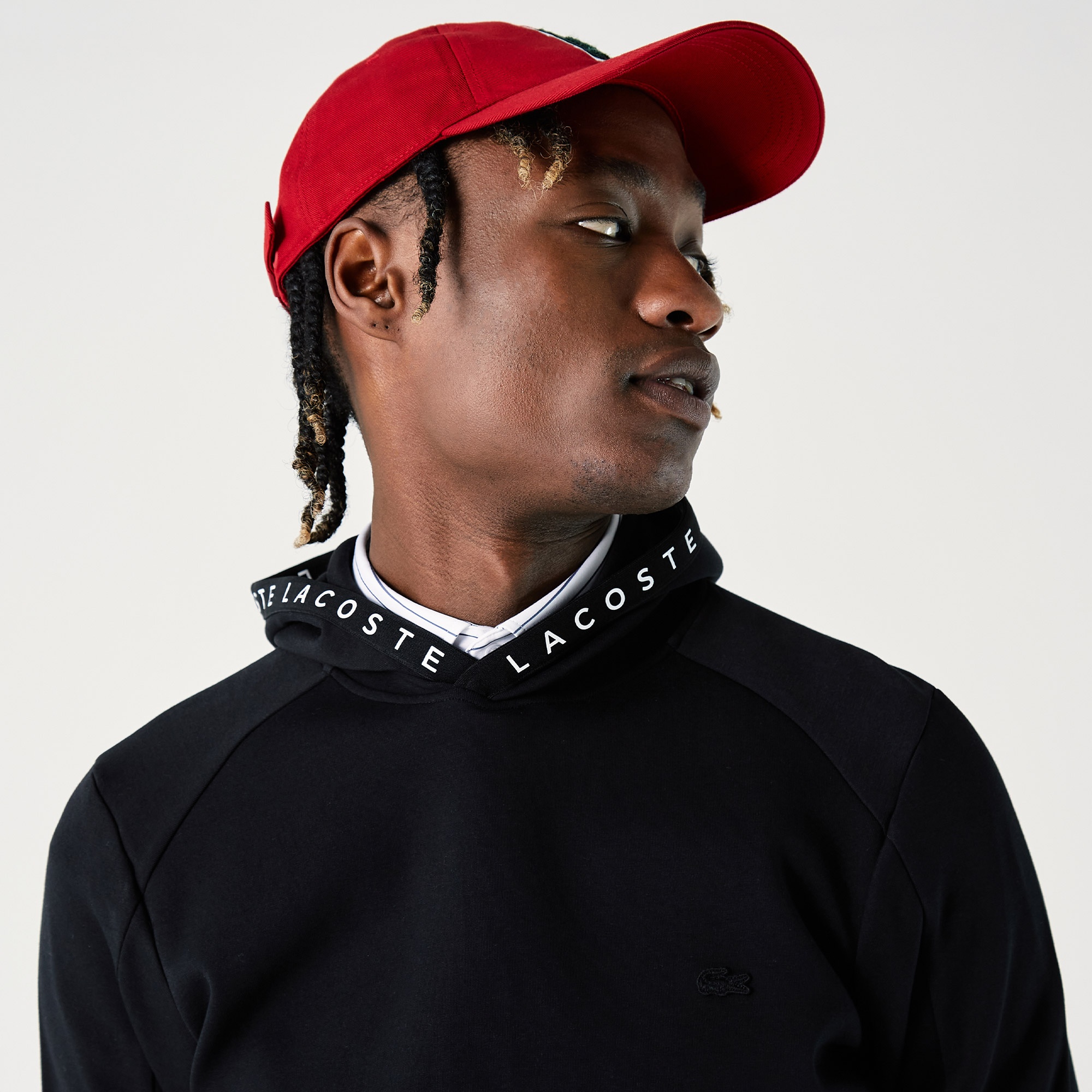 Lacoste Erkek Regular Fit Kapüşonlu Siyah Sweatshirt