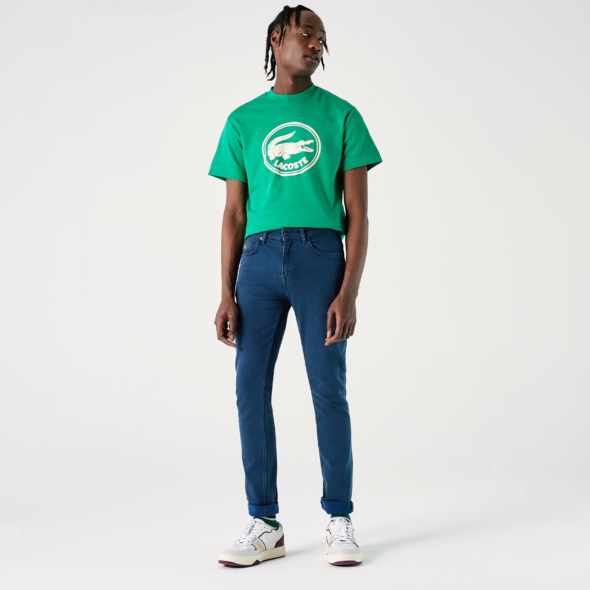 Lacoste Erkek Slim Fit Mavi Pantolon