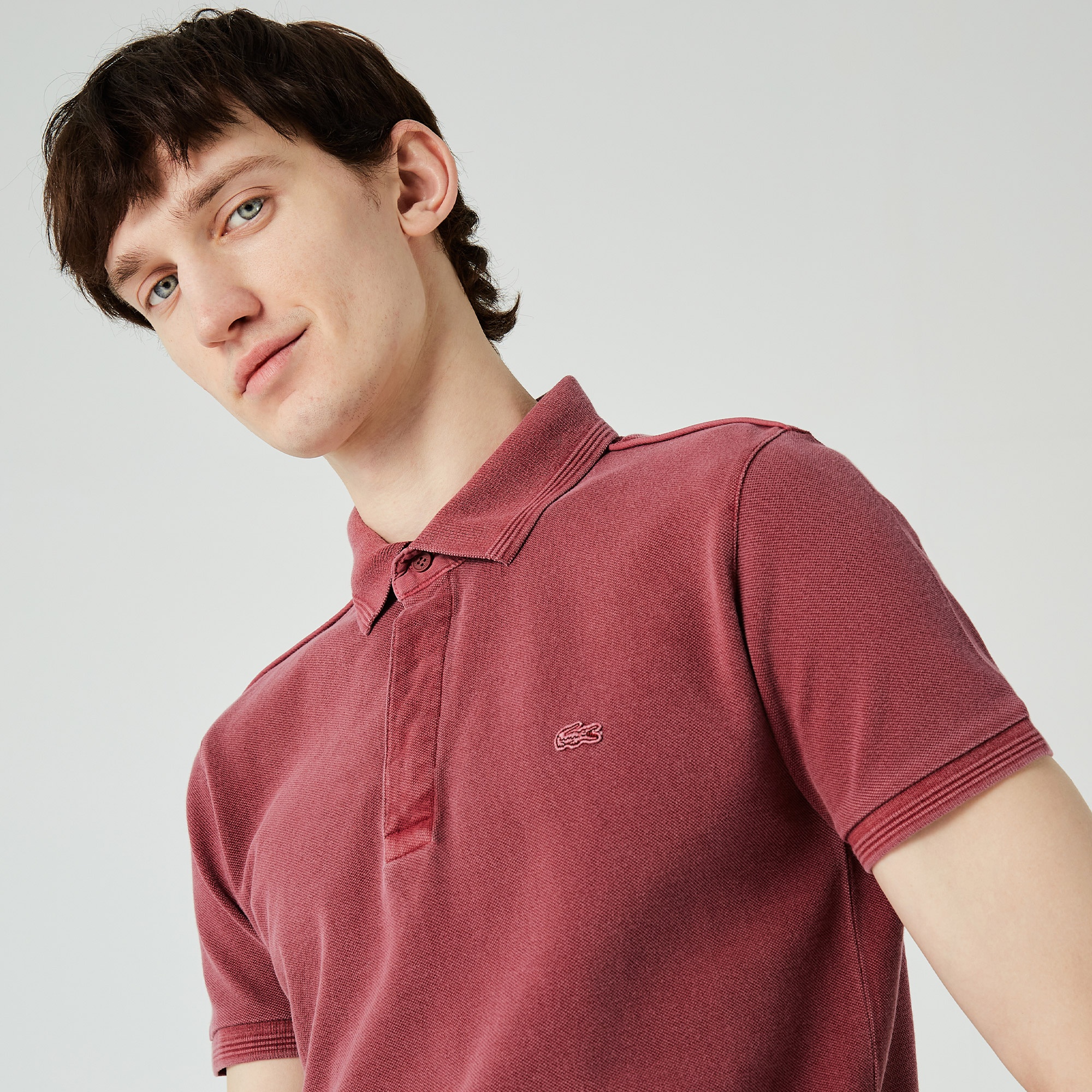 Lacoste Erkek Regular Fit Bordo Polo