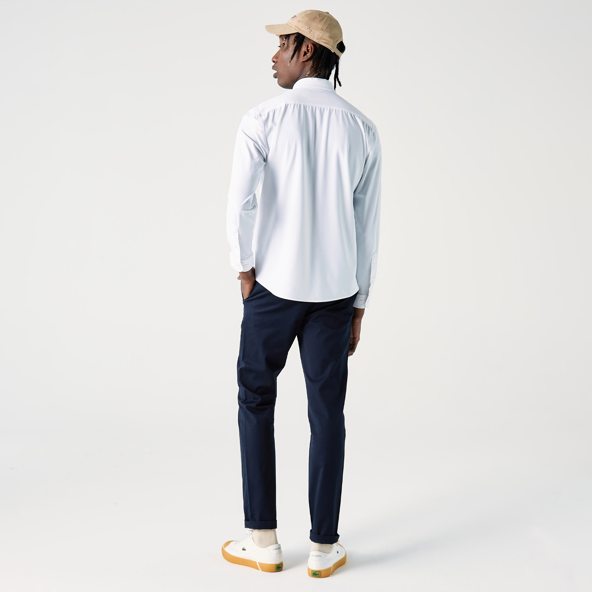 Lacoste Erkek Slim Fit Beyaz Gömlek