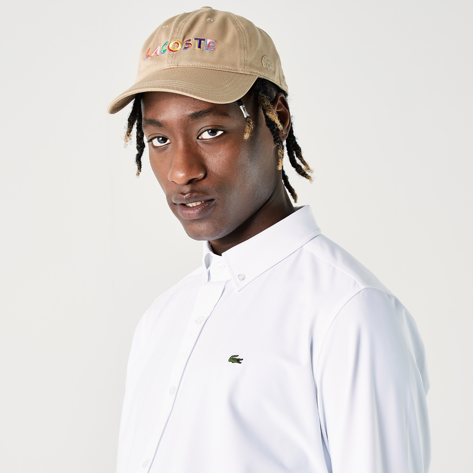 Lacoste Erkek Slim Fit Beyaz Gömlek