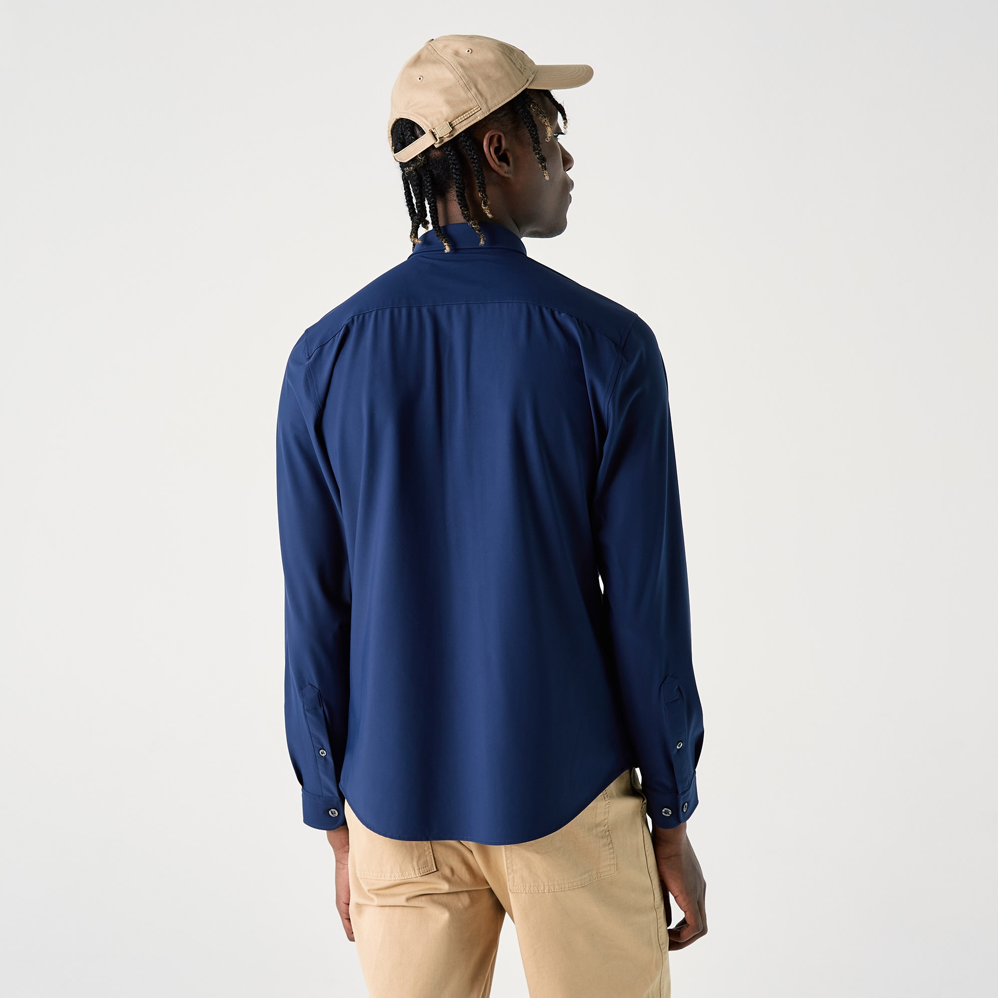 Lacoste Erkek Slim Fit Lacivert Gömlek