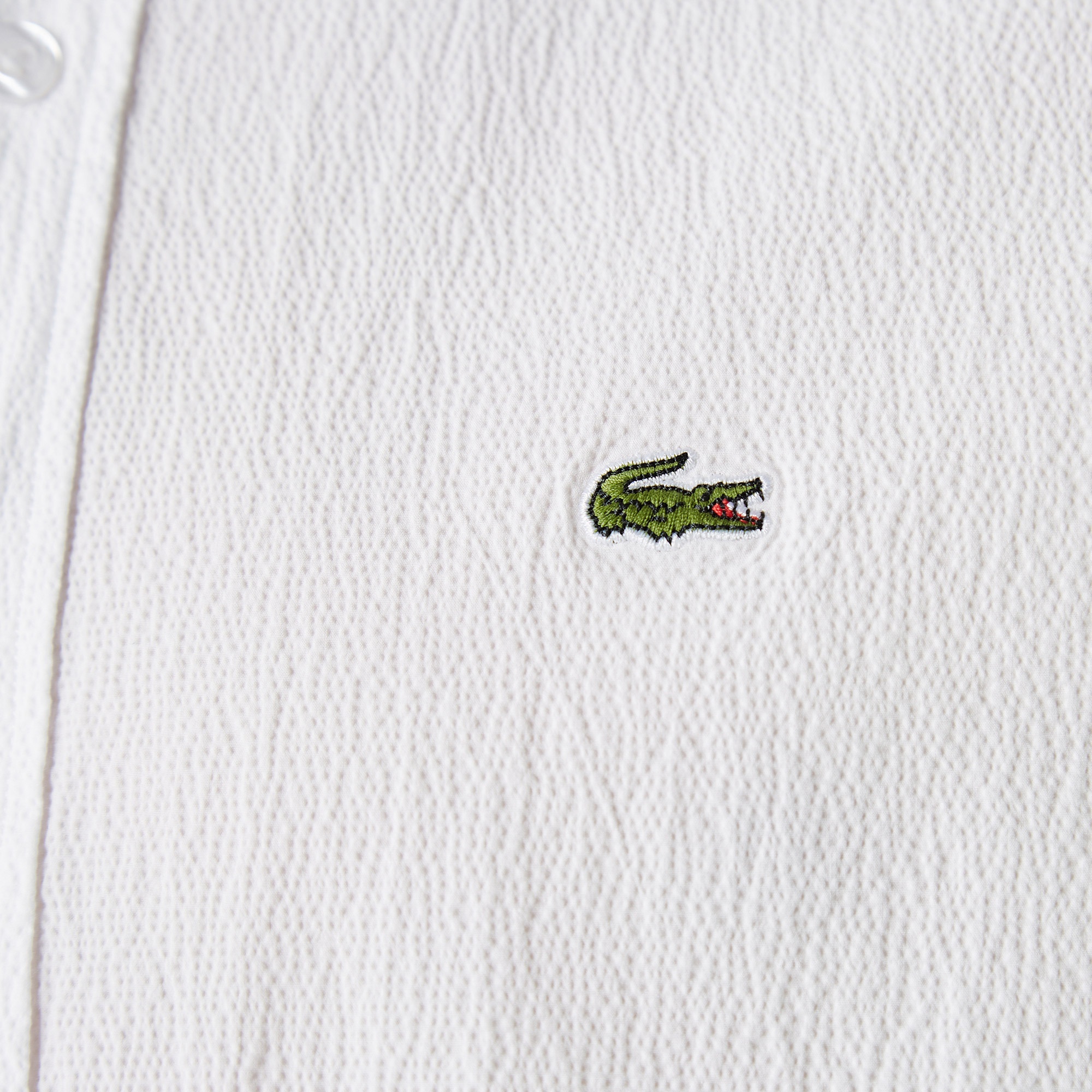 Lacoste Erkek Slim Fit Beyaz Gömlek