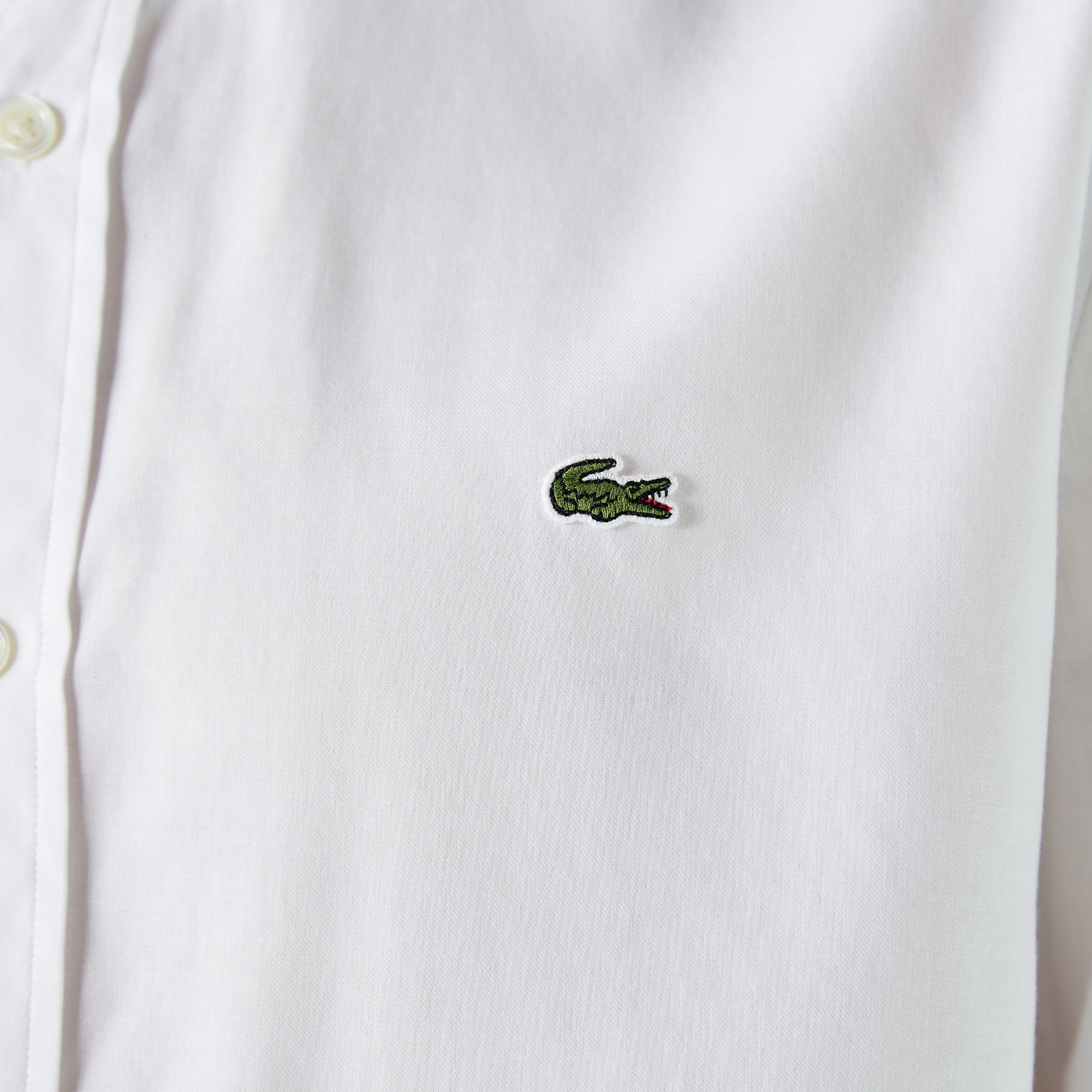 Lacoste Erkek Slim Fit Beyaz Gömlek