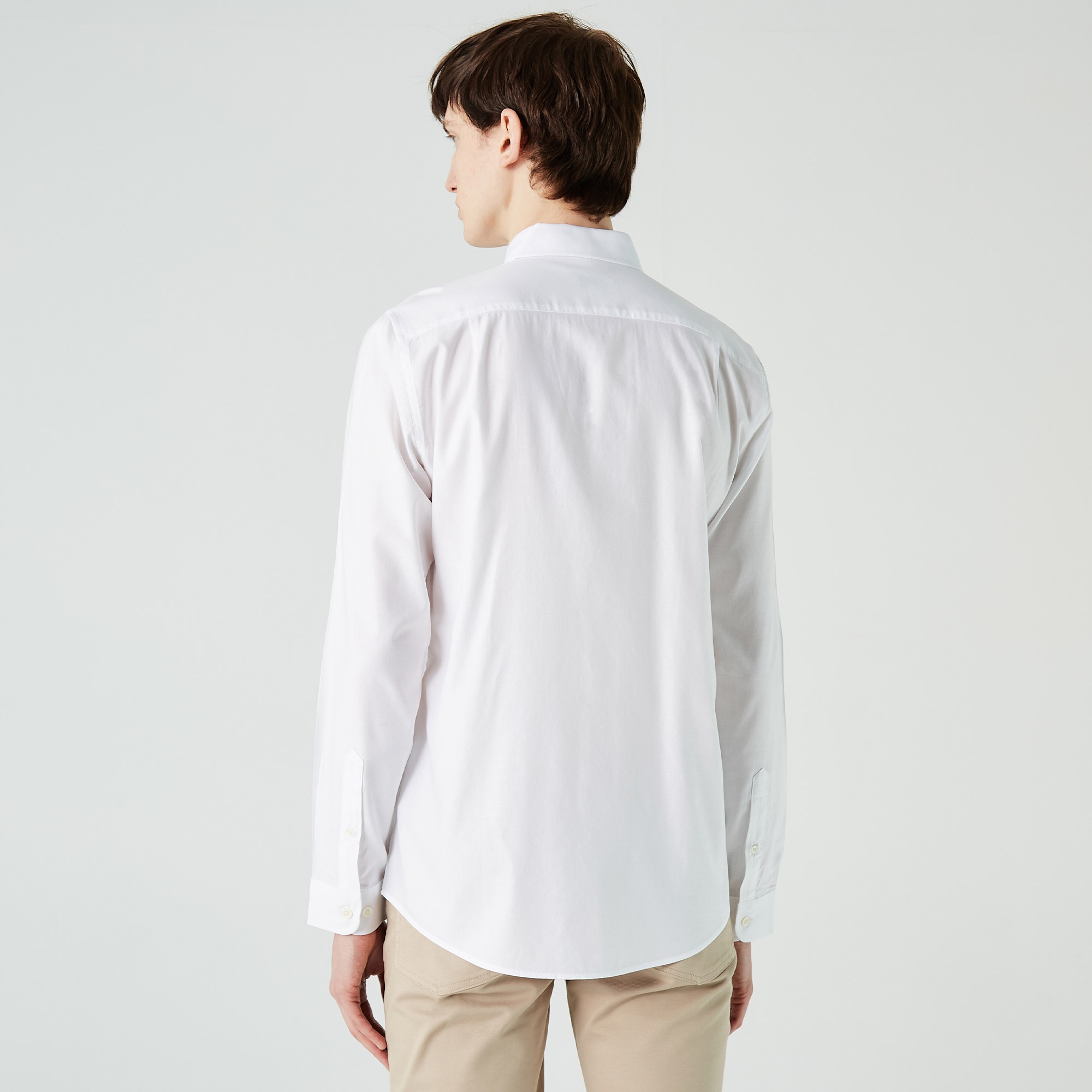 Lacoste Erkek Slim Fit Beyaz Gömlek