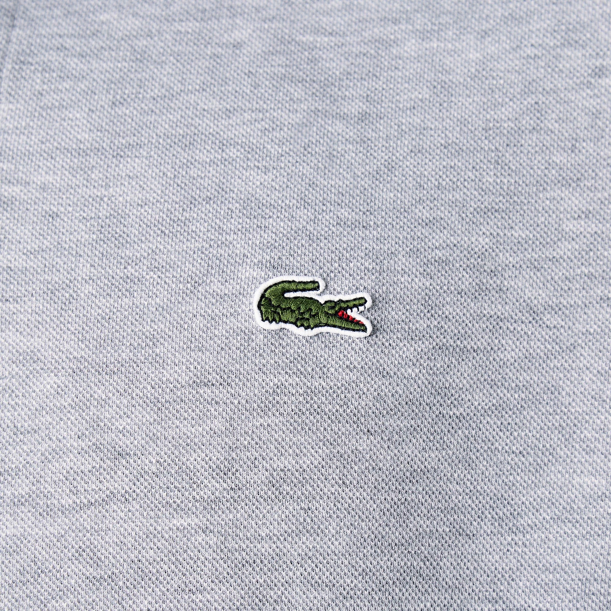 Lacoste Erkek Classic Fit Marl L.12.12 Açık Gri Polo