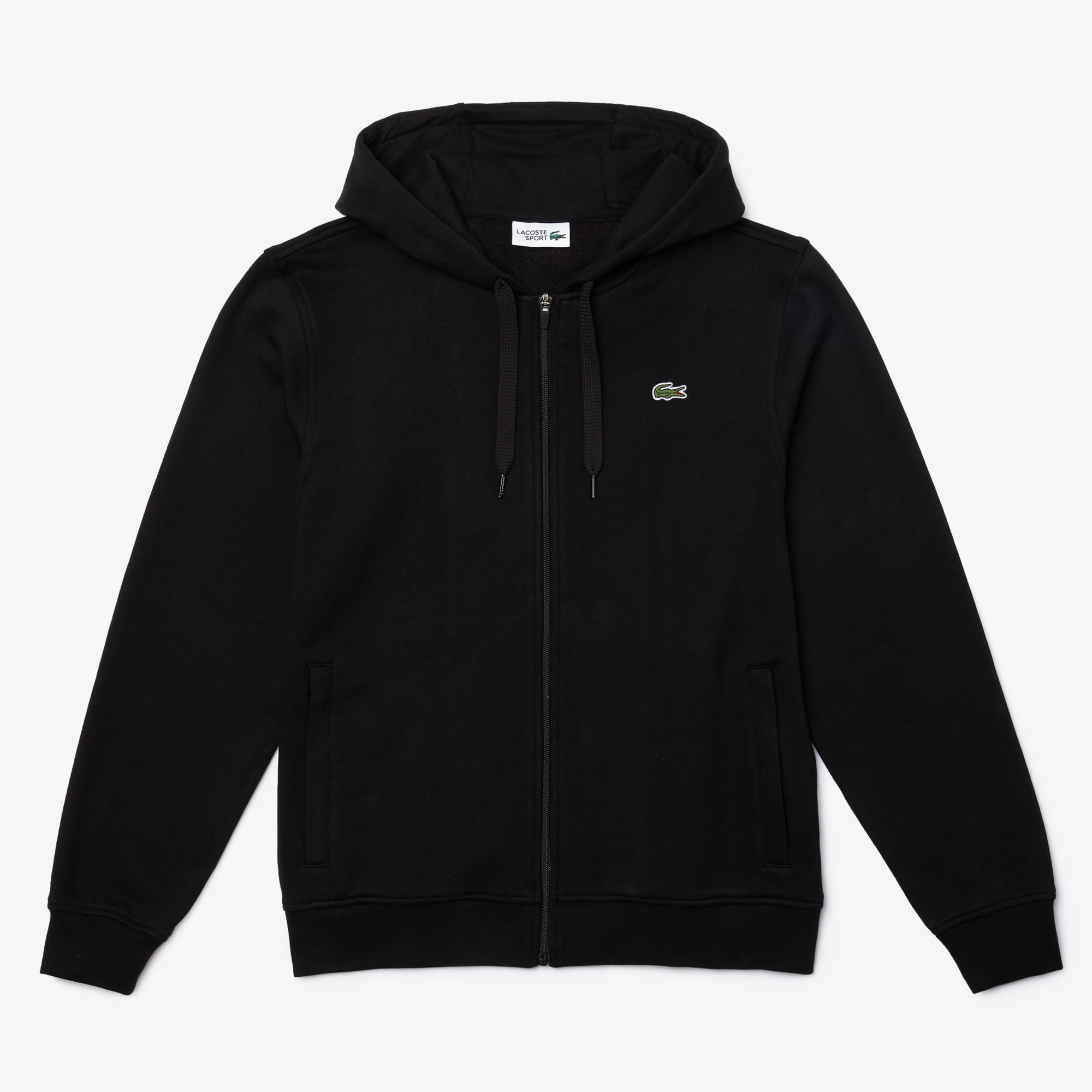 Lacoste Sport Erkek Fermuarlı Siyah Sweatshirt