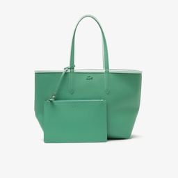 Lacoste Anna Kadın Mavi-Açık Yeşil Çift Taraflı Çanta Yeşil