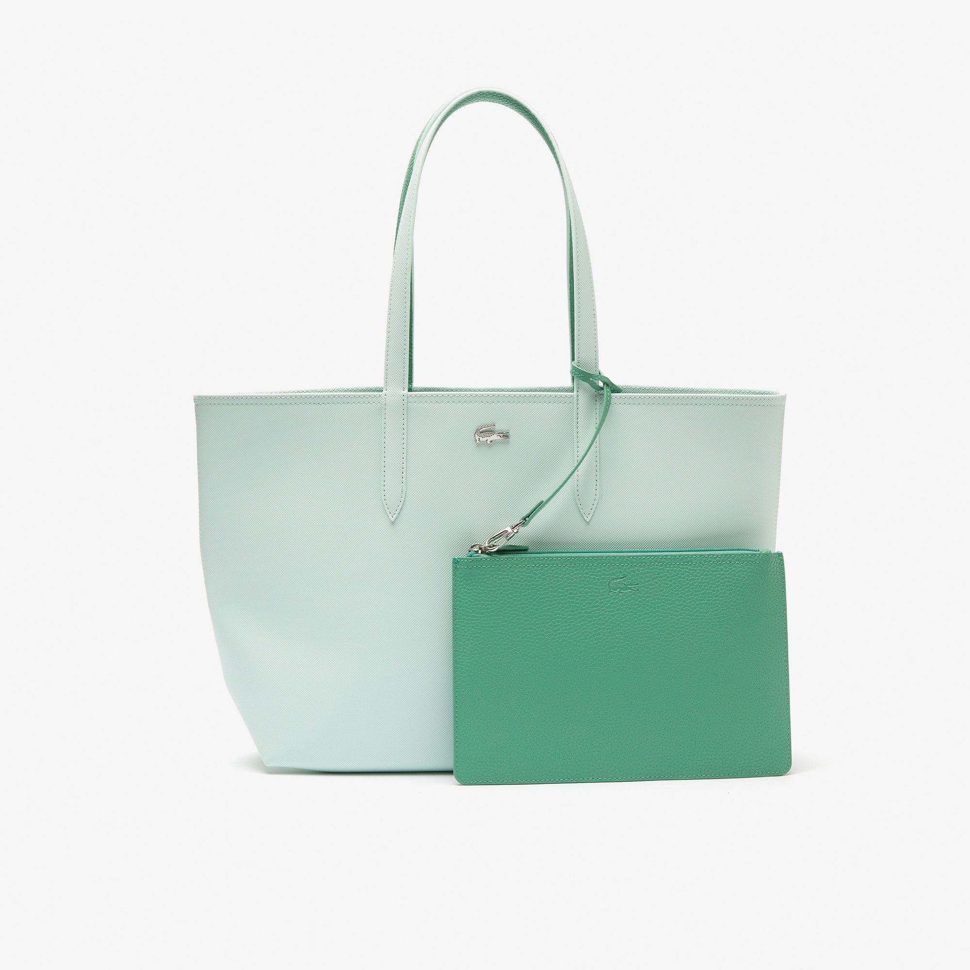 Lacoste Anna Kadın Mavi-Açık Yeşil Çift Taraflı Çanta