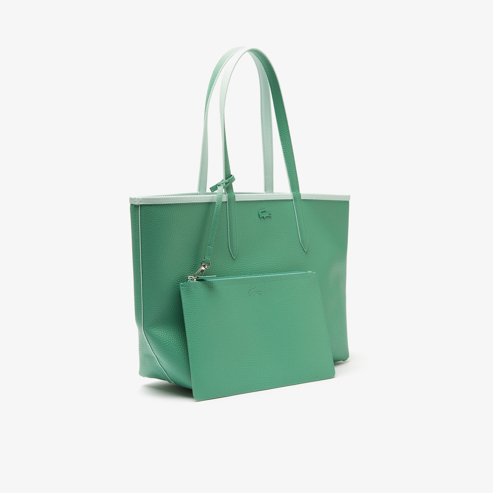 Lacoste Anna Kadın Mavi-Açık Yeşil Çift Taraflı Çanta