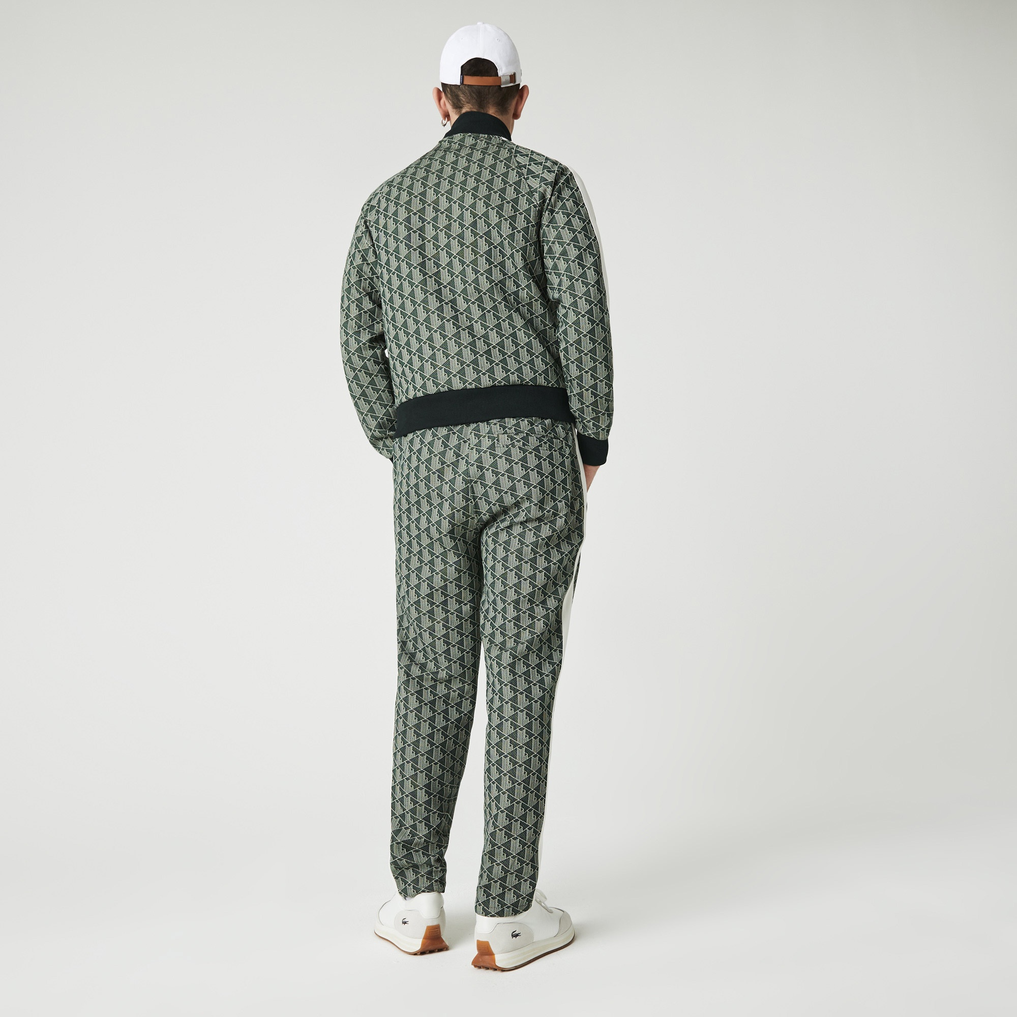 Lacoste L!VE Monogram Unisex Tapered Fit Yeşil Eşofman Altı