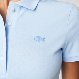 Lacoste Kadın Regular Fit Kısa Kollu Polo Yaka Mavi Elbise Mavi