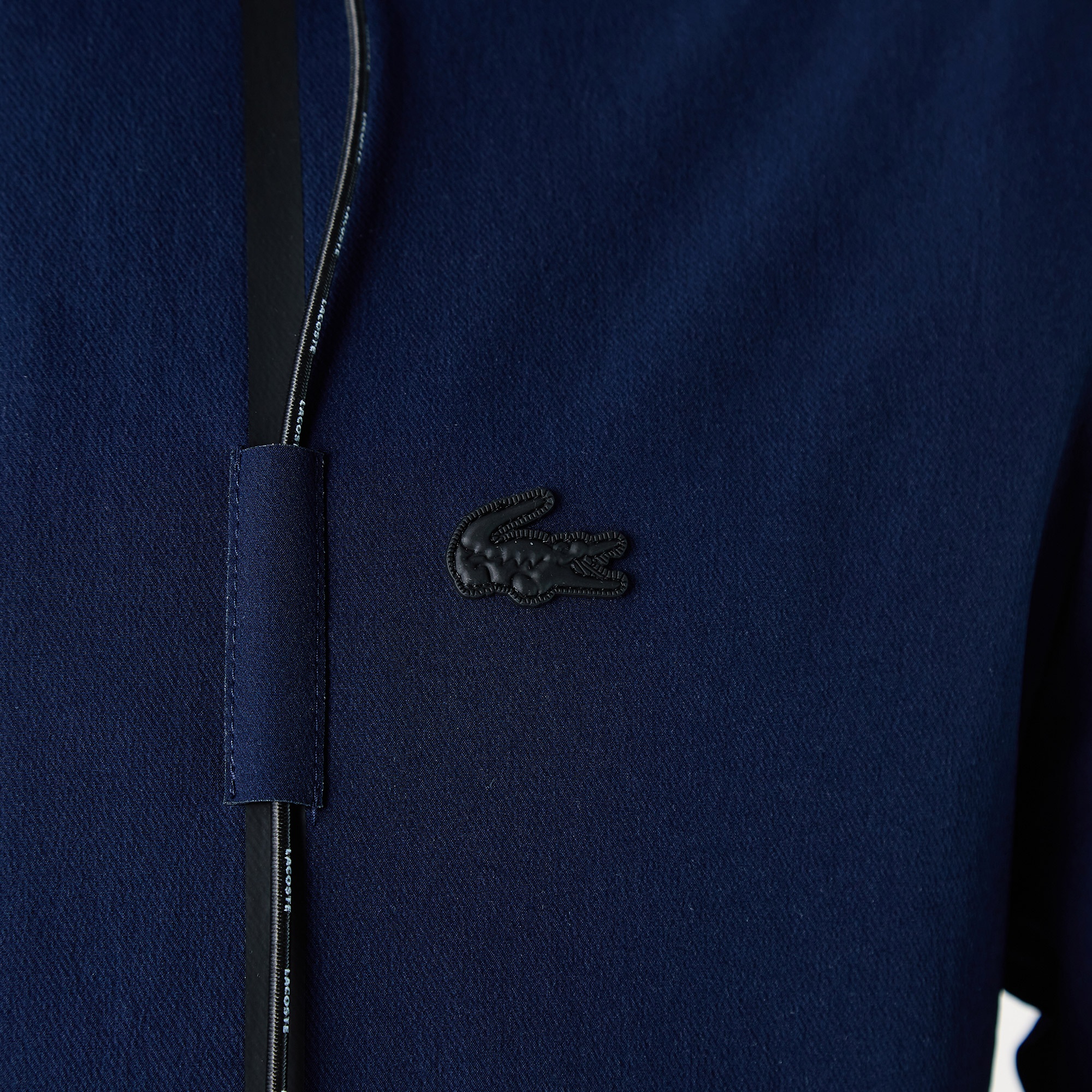 Lacoste Erkek Kapüşonlu Lacivert Mont