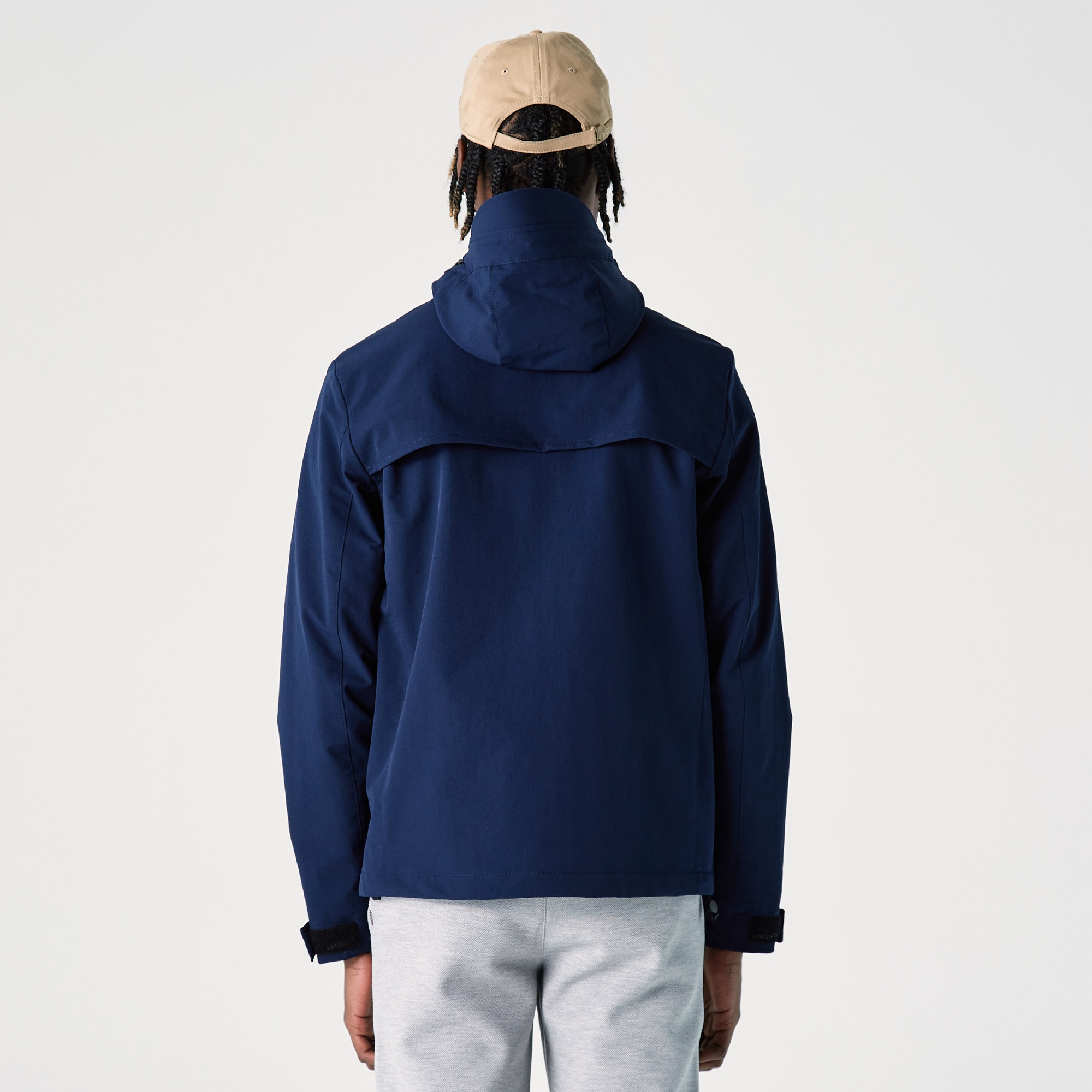 Lacoste Erkek Kapüşonlu Lacivert Mont