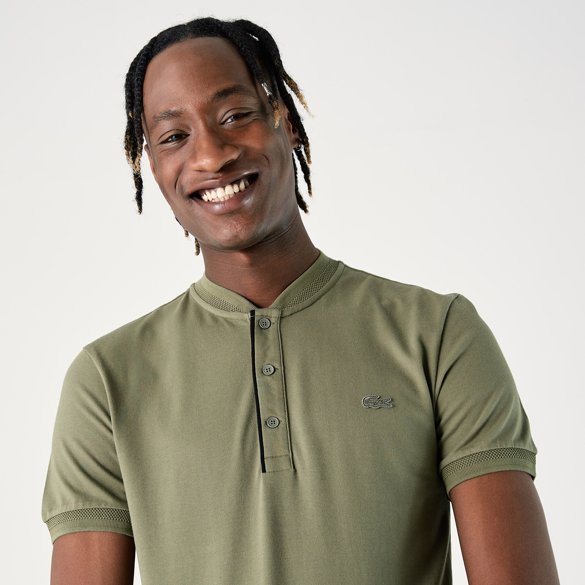 Lacoste Erkek Slim Fit Hakim Yaka Yeşil Polo