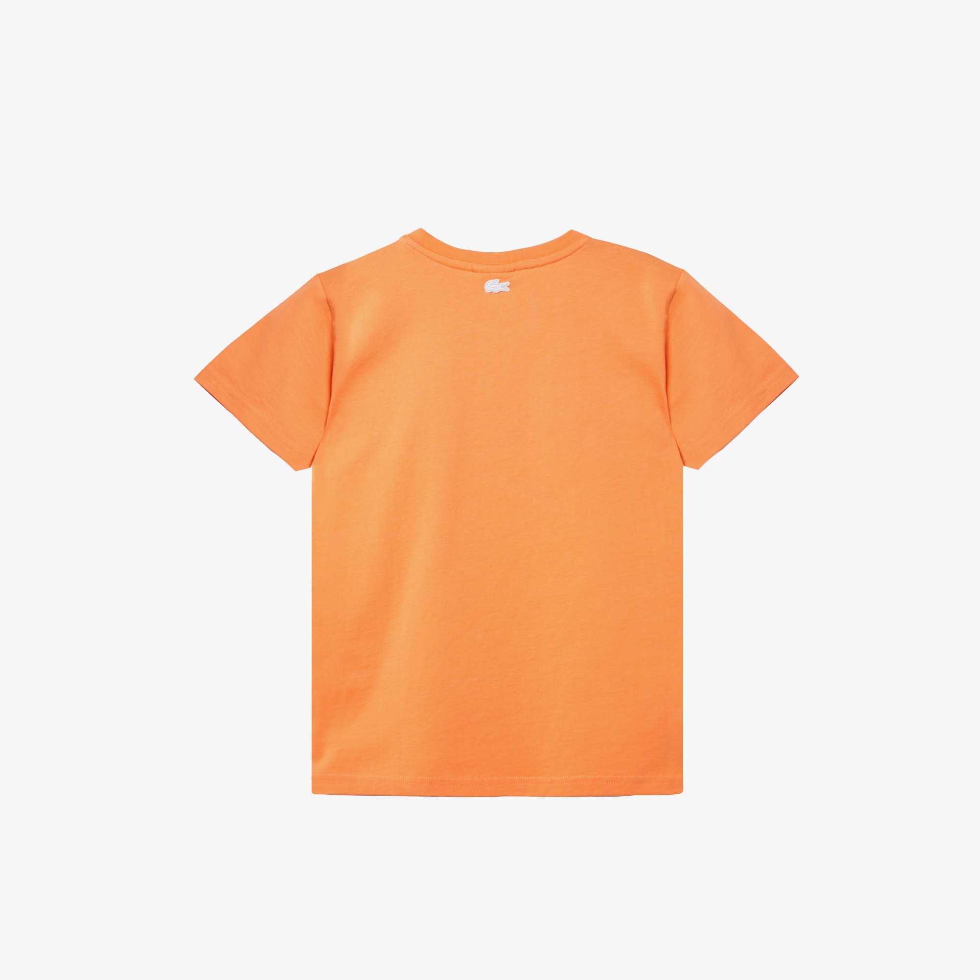 Lacoste Kız Çocuk Bisiklet Yaka Renk Bloklu Turuncu T-Shirt