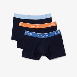 Lacoste Erkek 3'lü Lacivert Boxer Lacivert