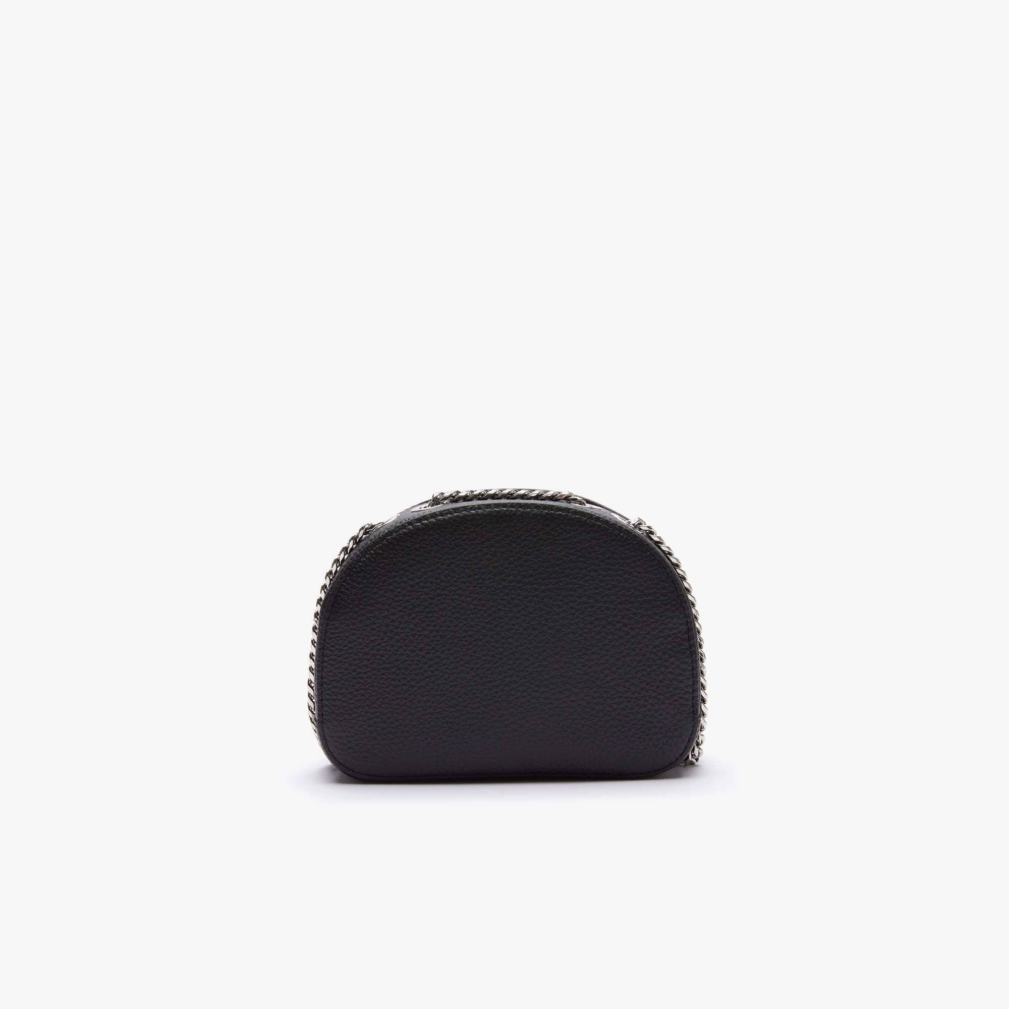 Lacoste Croco Crew Kadın Baskılı Deri Siyah Omuz Çantası