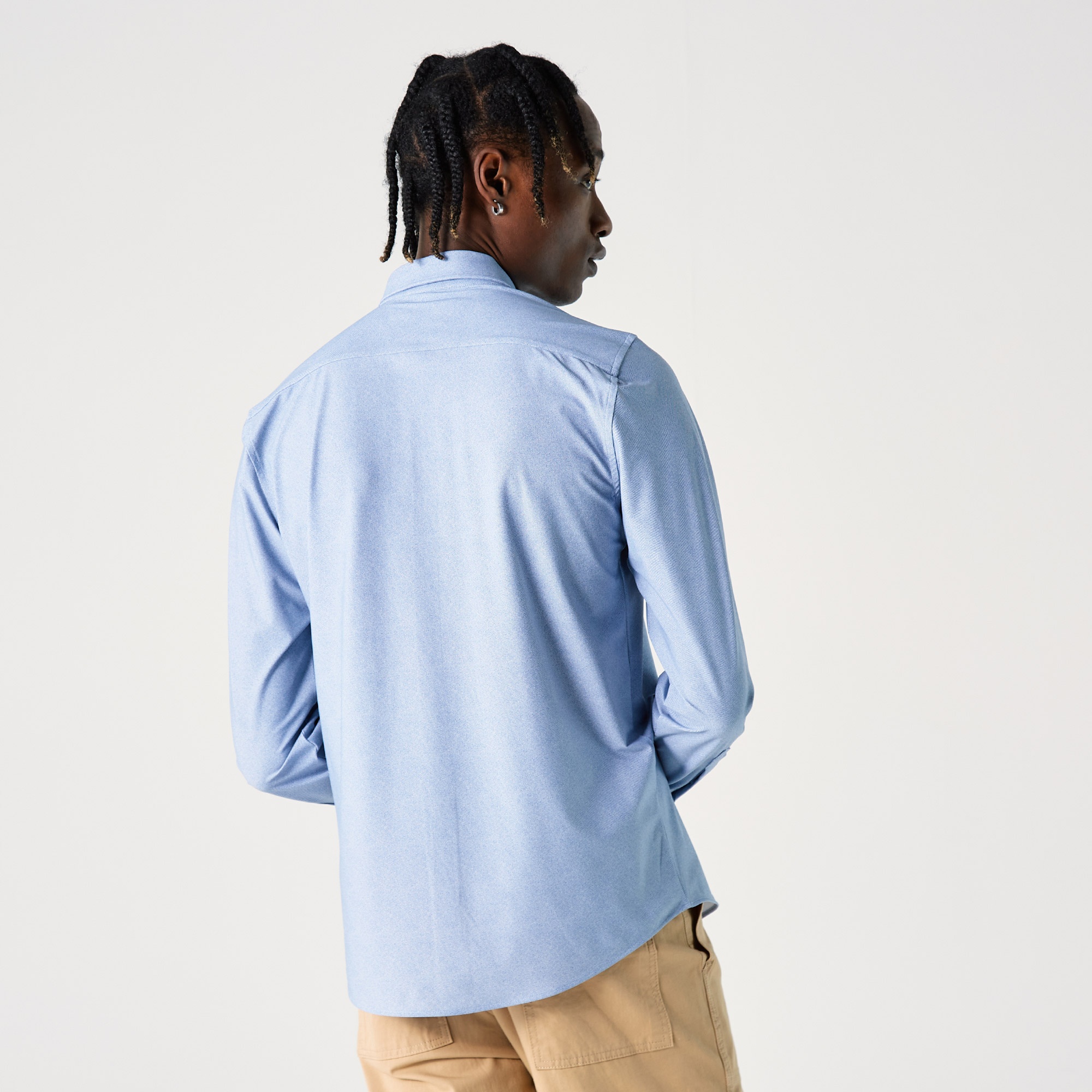 Lacoste Erkek Slim Fit Mavi Gömlek