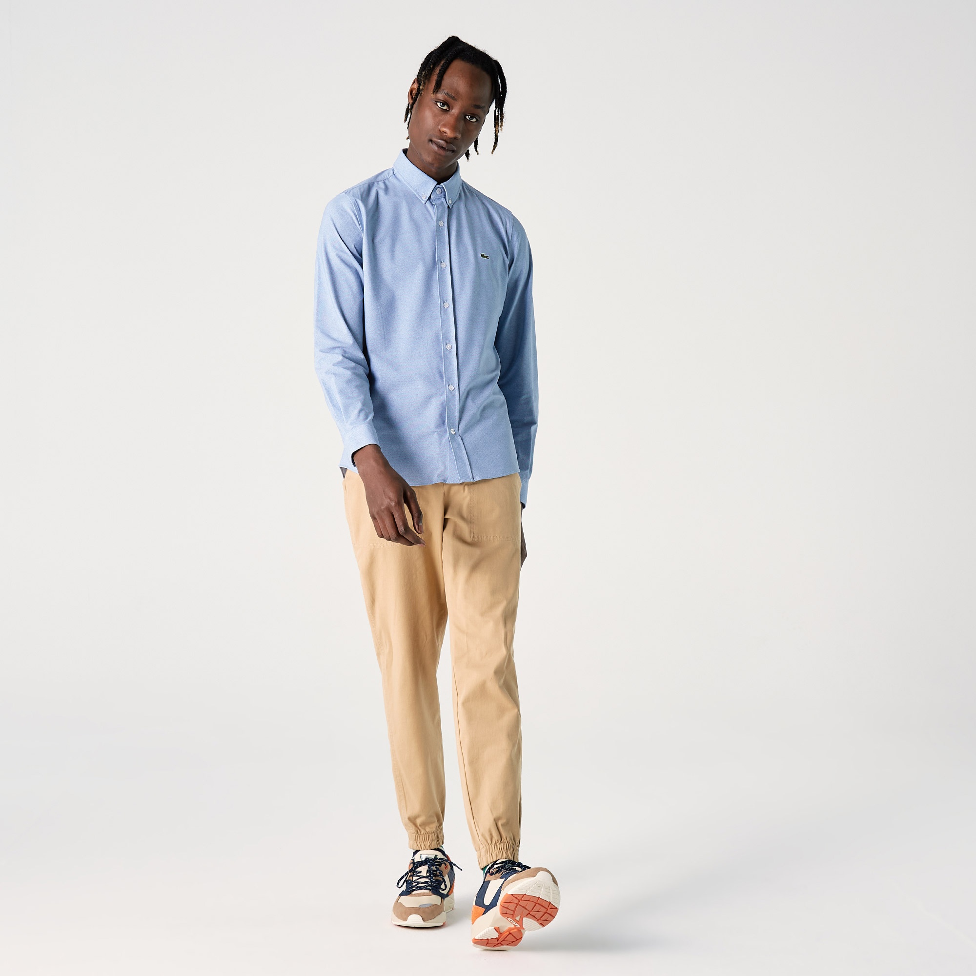 Lacoste Erkek Slim Fit Mavi Gömlek