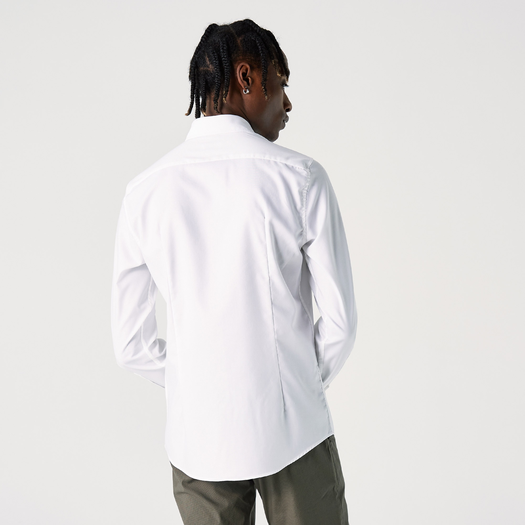 Lacoste Erkek Slim Fit Beyaz Gömlek