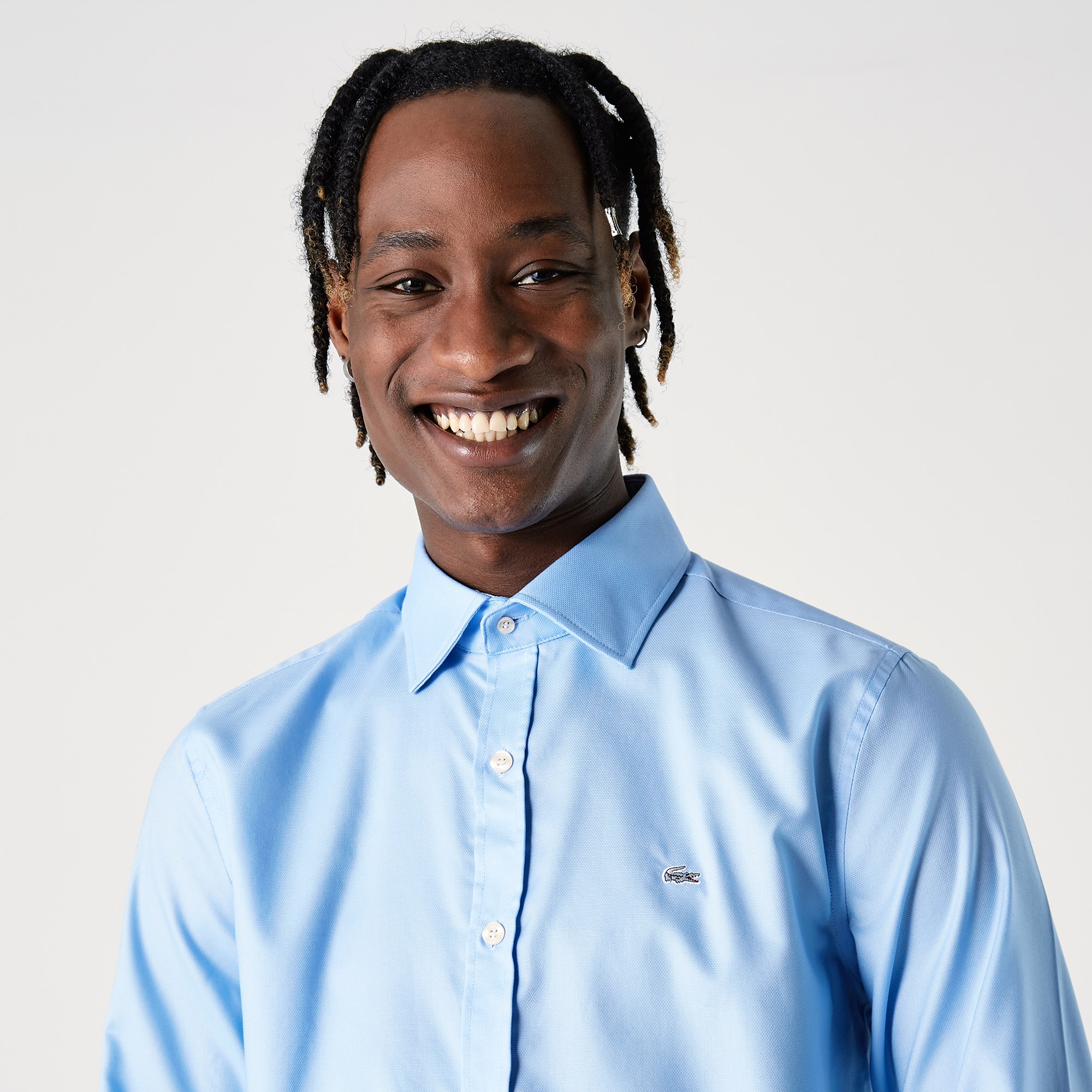 Lacoste Erkek Slim Fit Mavi Gömlek