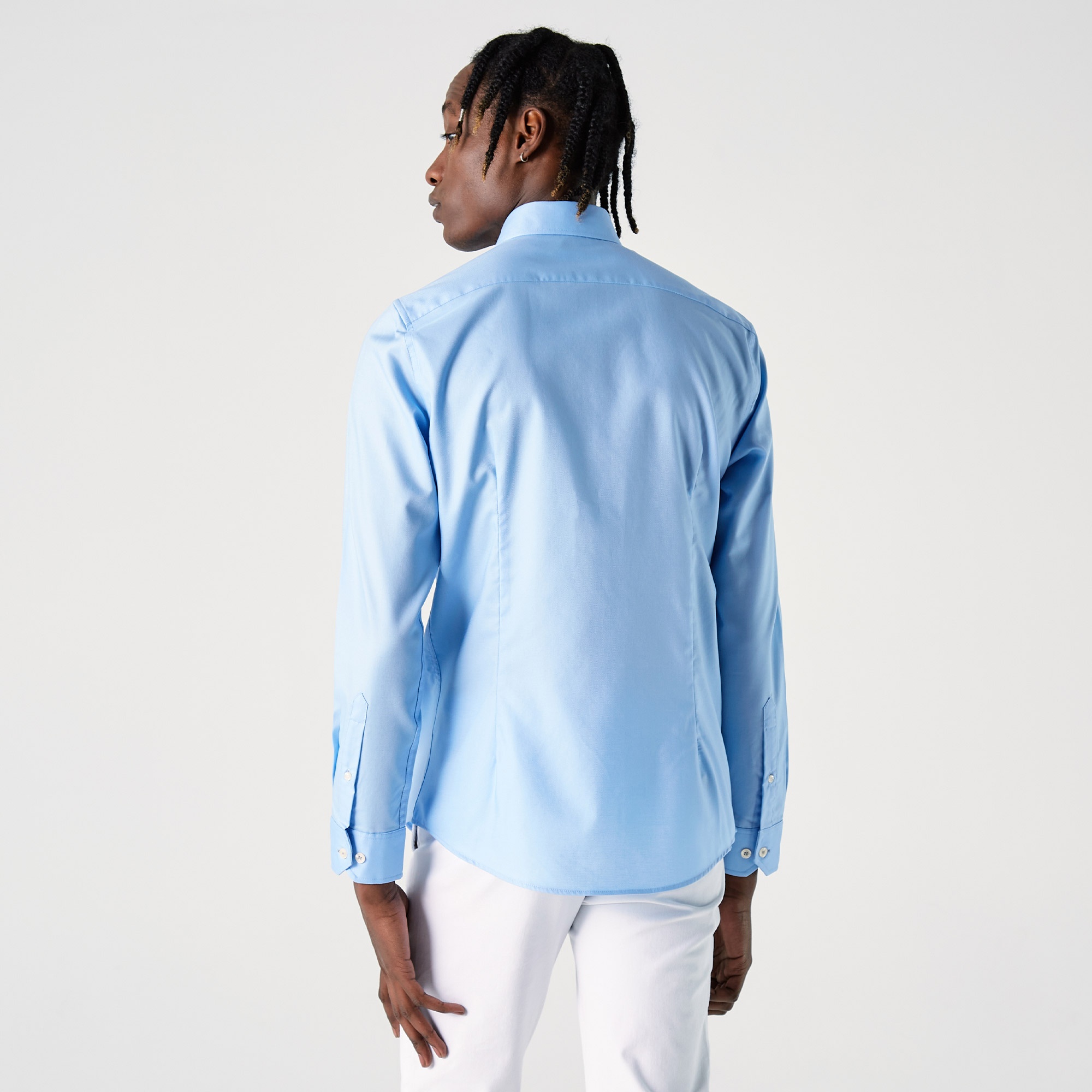 Lacoste Erkek Slim Fit Mavi Gömlek