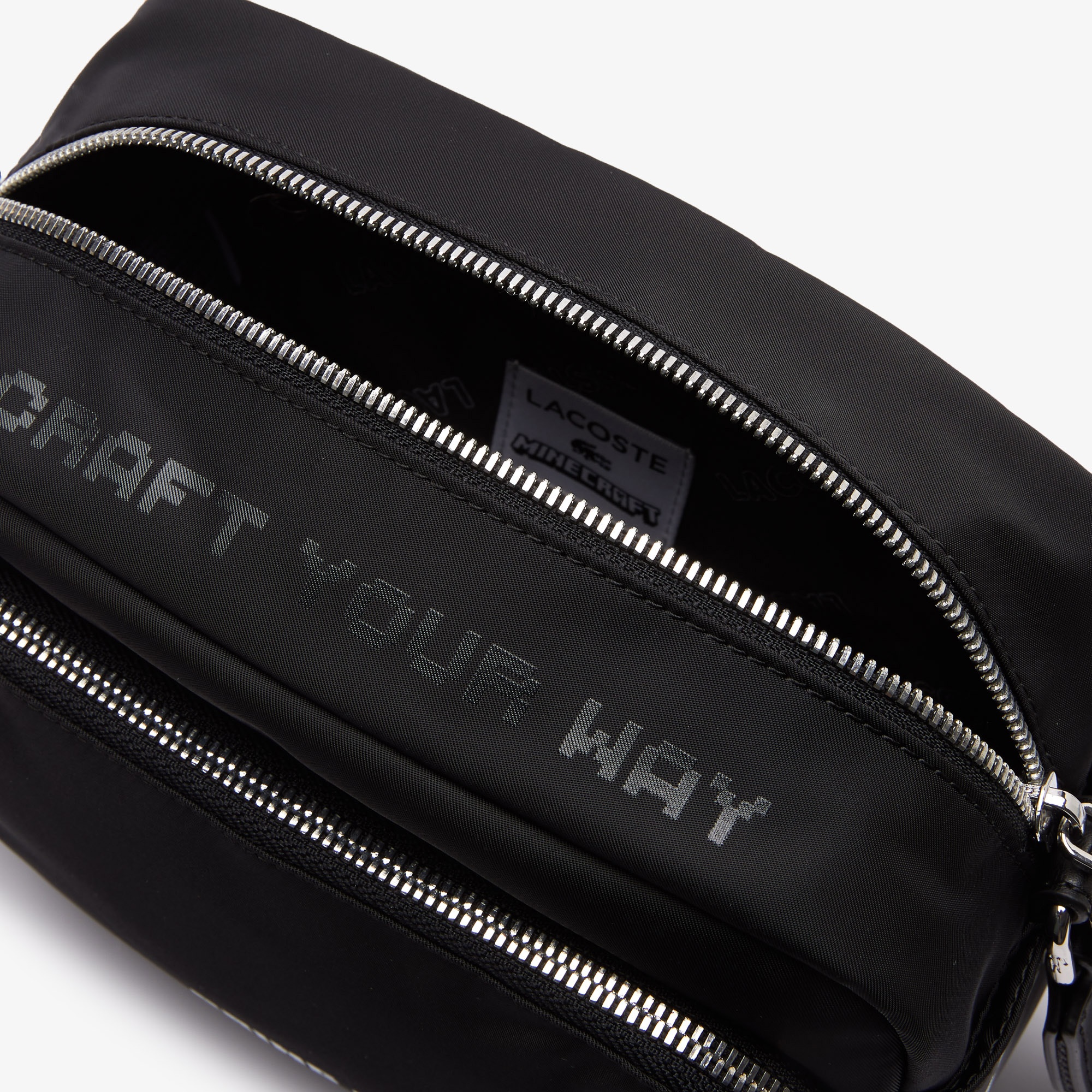 Lacoste Minecraft Kadın Baskılı Siyah Postacı Çantası