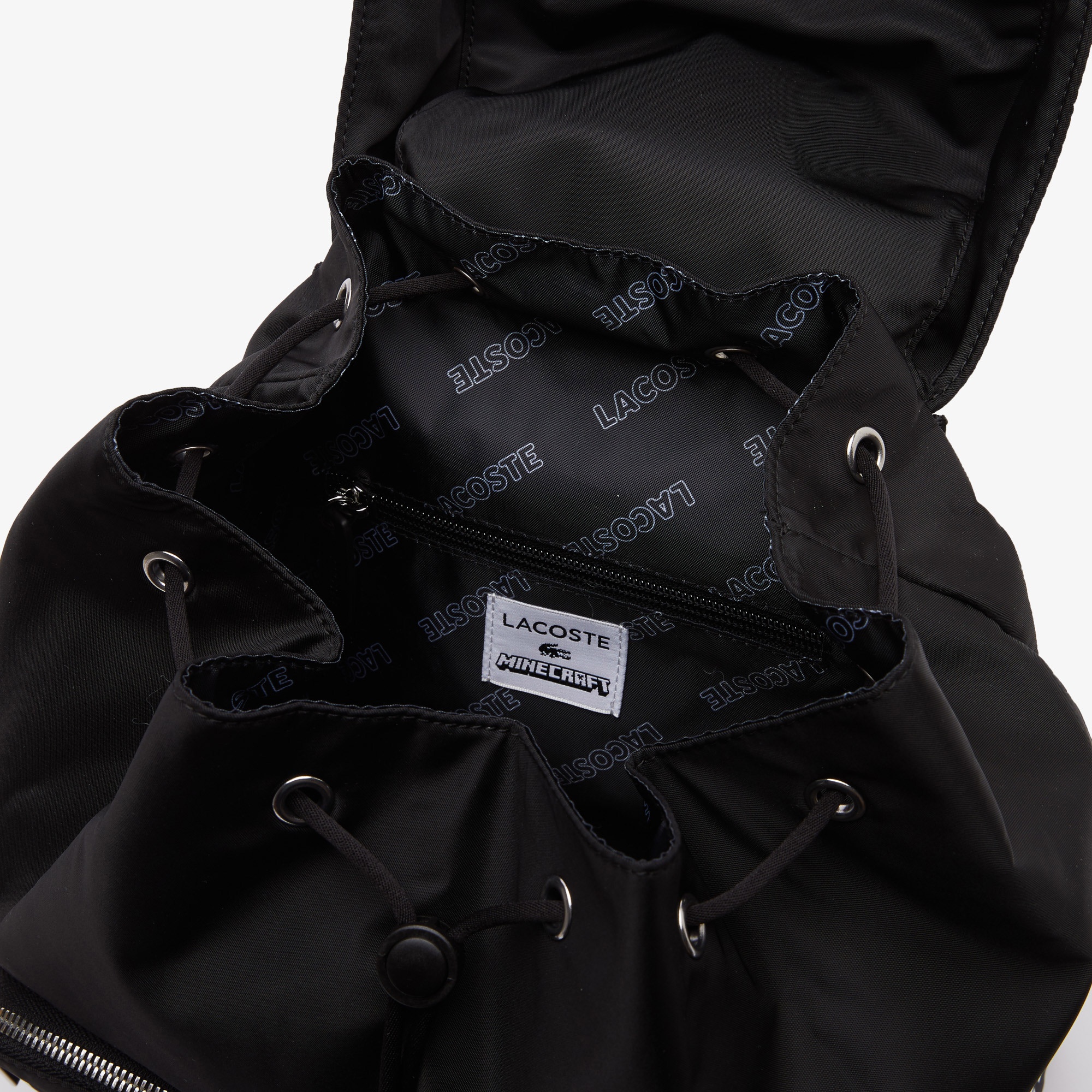 Lacoste Kadın x Minecraft Siyah Sırt Çantası