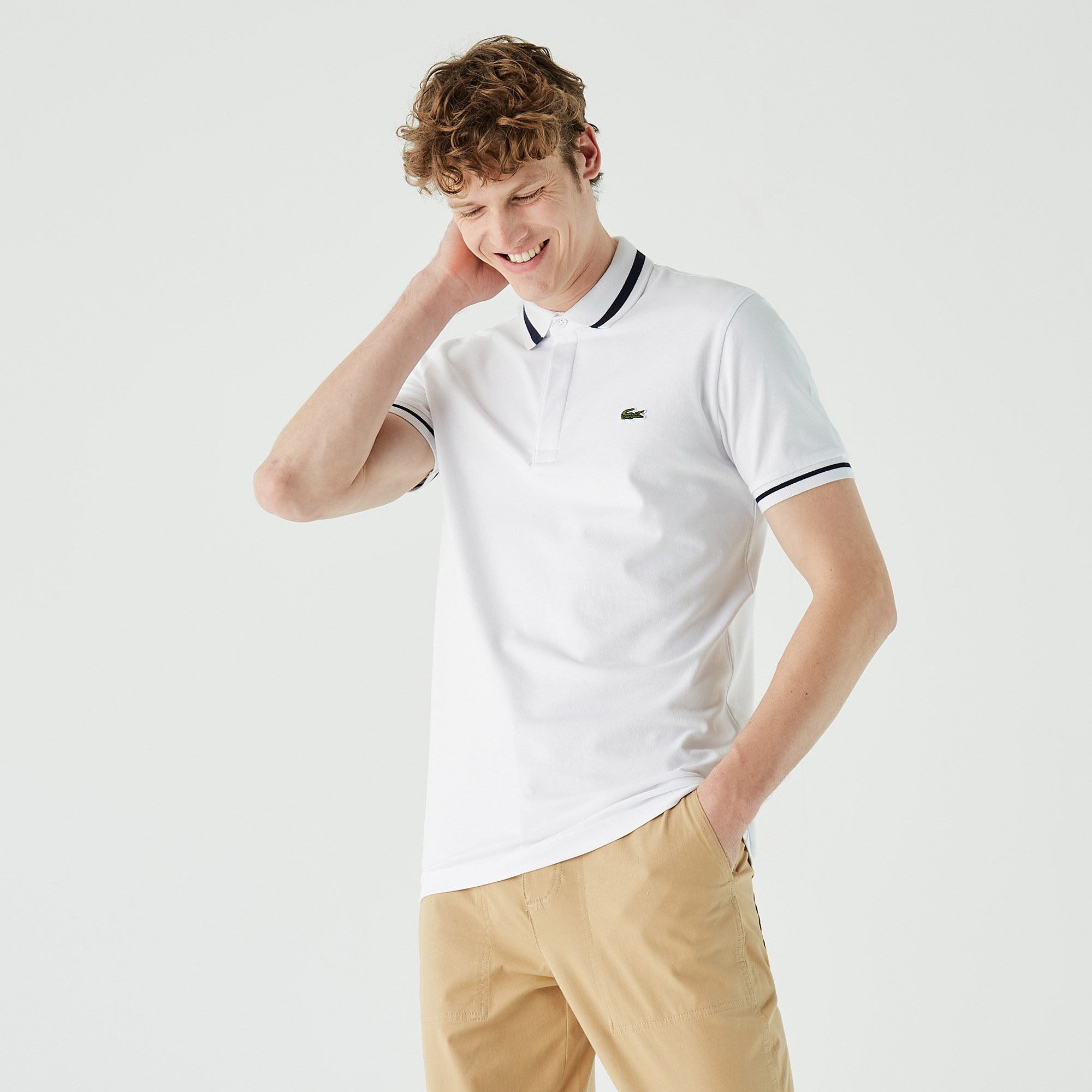 Lacoste Erkek Regular Fit Beyaz Polo