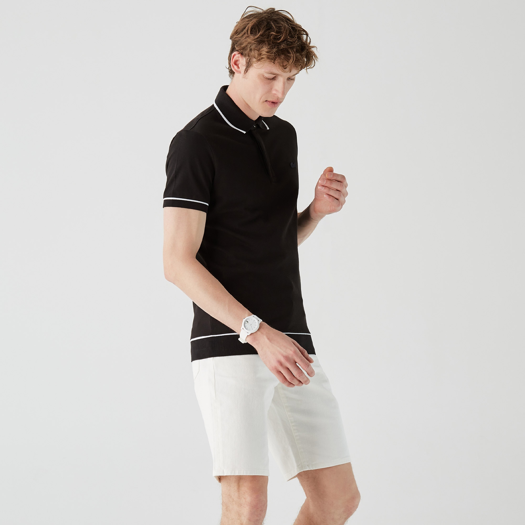 Lacoste Erkek Regular Fit Siyah Polo